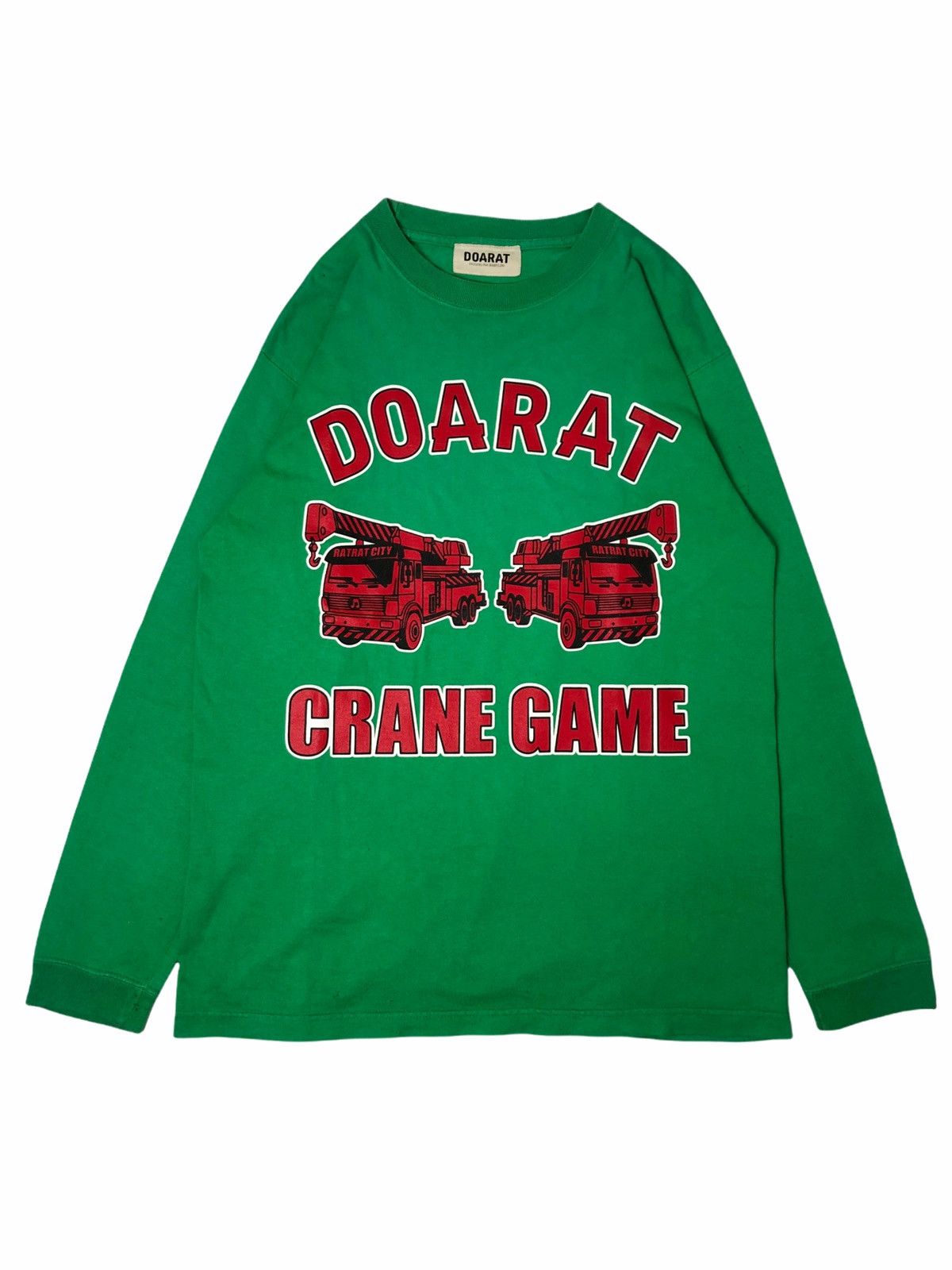 image of Hysteric Glamour Needgone2000S Doarat Crane Game Heavyweight Long sleeve in Green (Size Large)