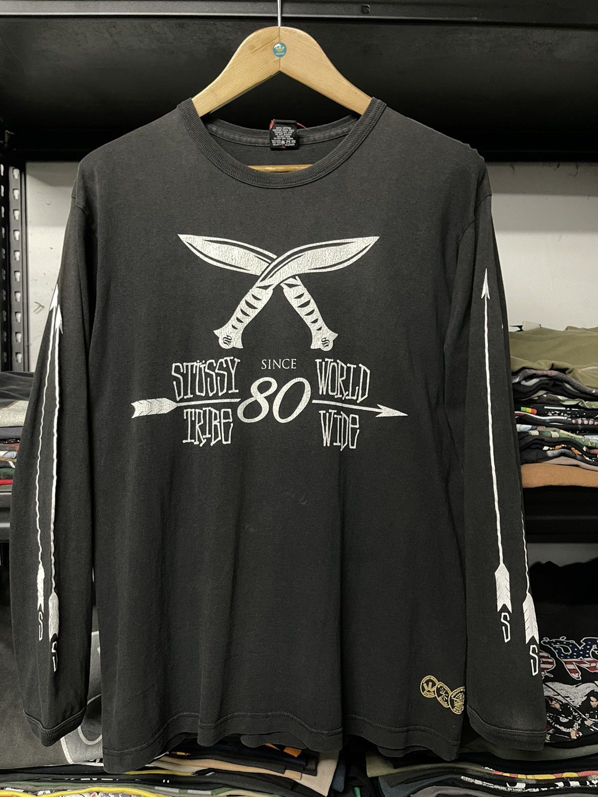 Stussy Vintage Stussy World Tribe Wide Sun Faded Tees Size US L / EU 52-54 / 3 - 1 Thumbnail