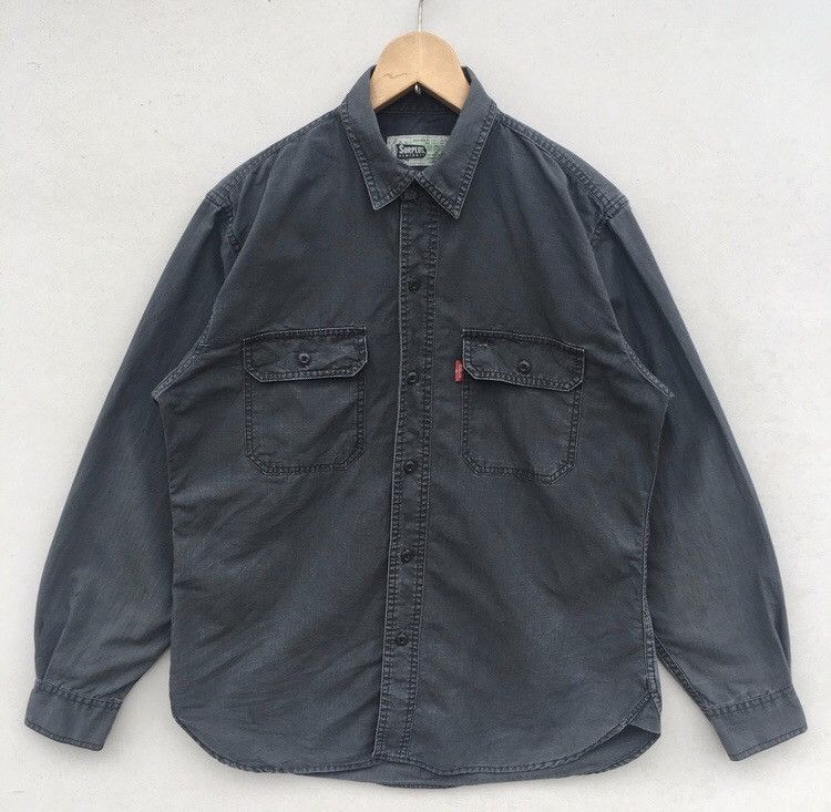 image of Generic Surplus x Surplus Vintage Surplus Seminary General Wears Button Down Jacket in Smokey Green