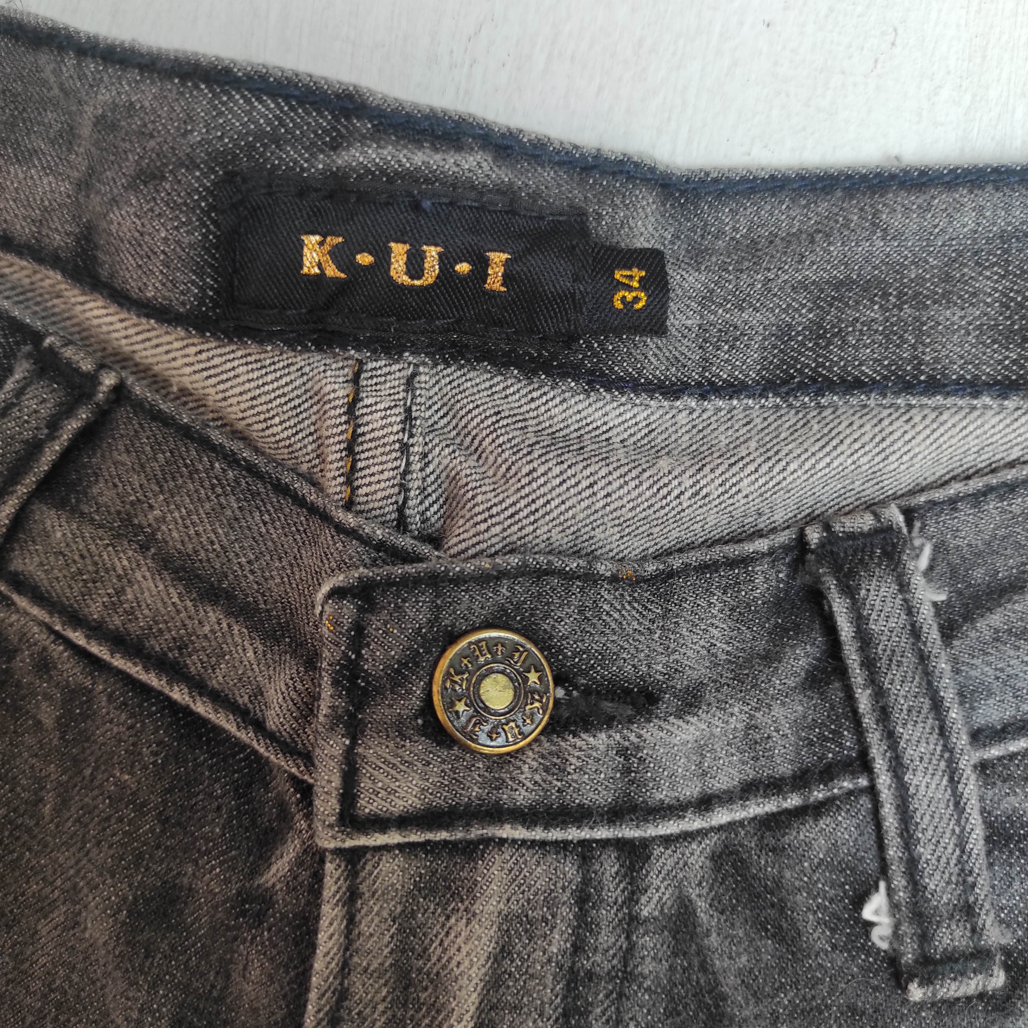 Hysteric Glamour Flare Jeans K.U.I Distress Denim Painted Low Rise Size US 32 / EU 48 - 9 Thumbnail