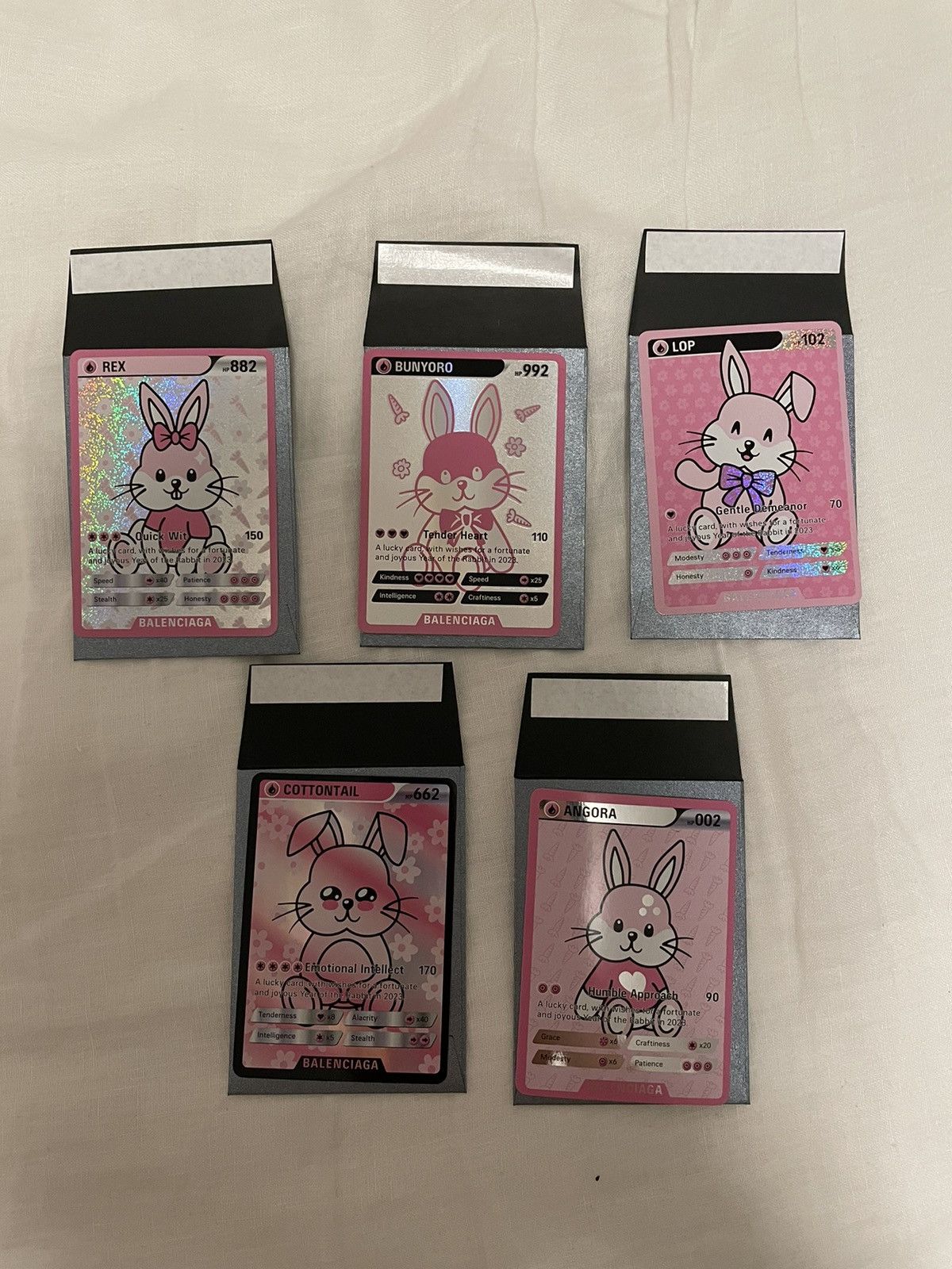 Balenciaga UNRELEASED COMPLETE SET Bunny Cards Size ONE SIZE - 1 Thumbnail