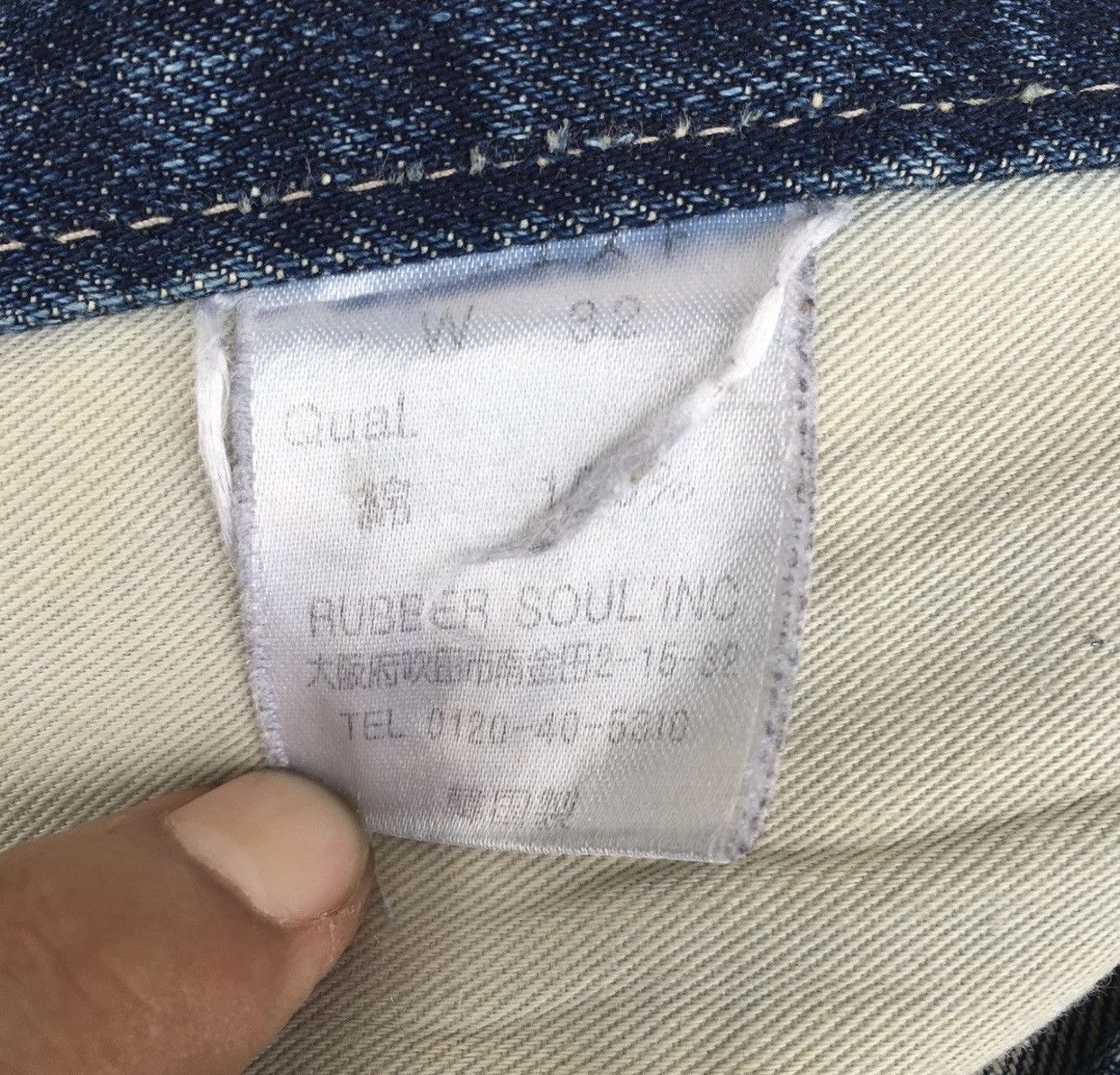 RBRSL Distressed Rubber Soul Acid Wash Denim Jeans Size US 34 / EU 50 - 14 Thumbnail