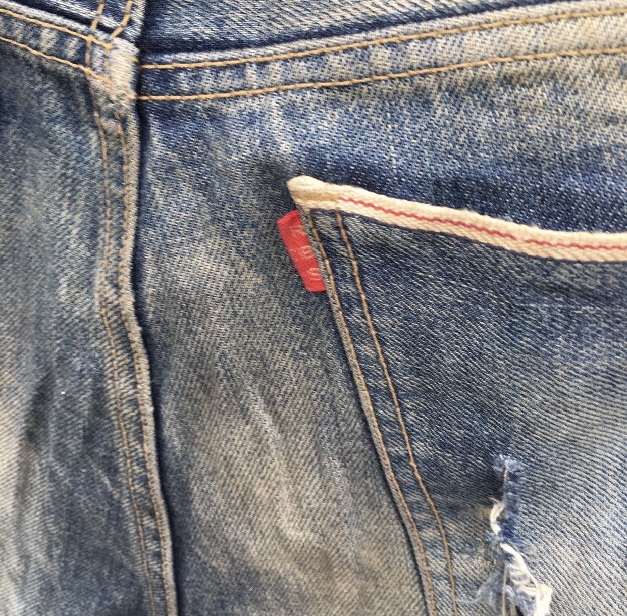 RBRSL Distressed Rubber Soul Acid Wash Denim Jeans Size US 34 / EU 50 - 11 Thumbnail