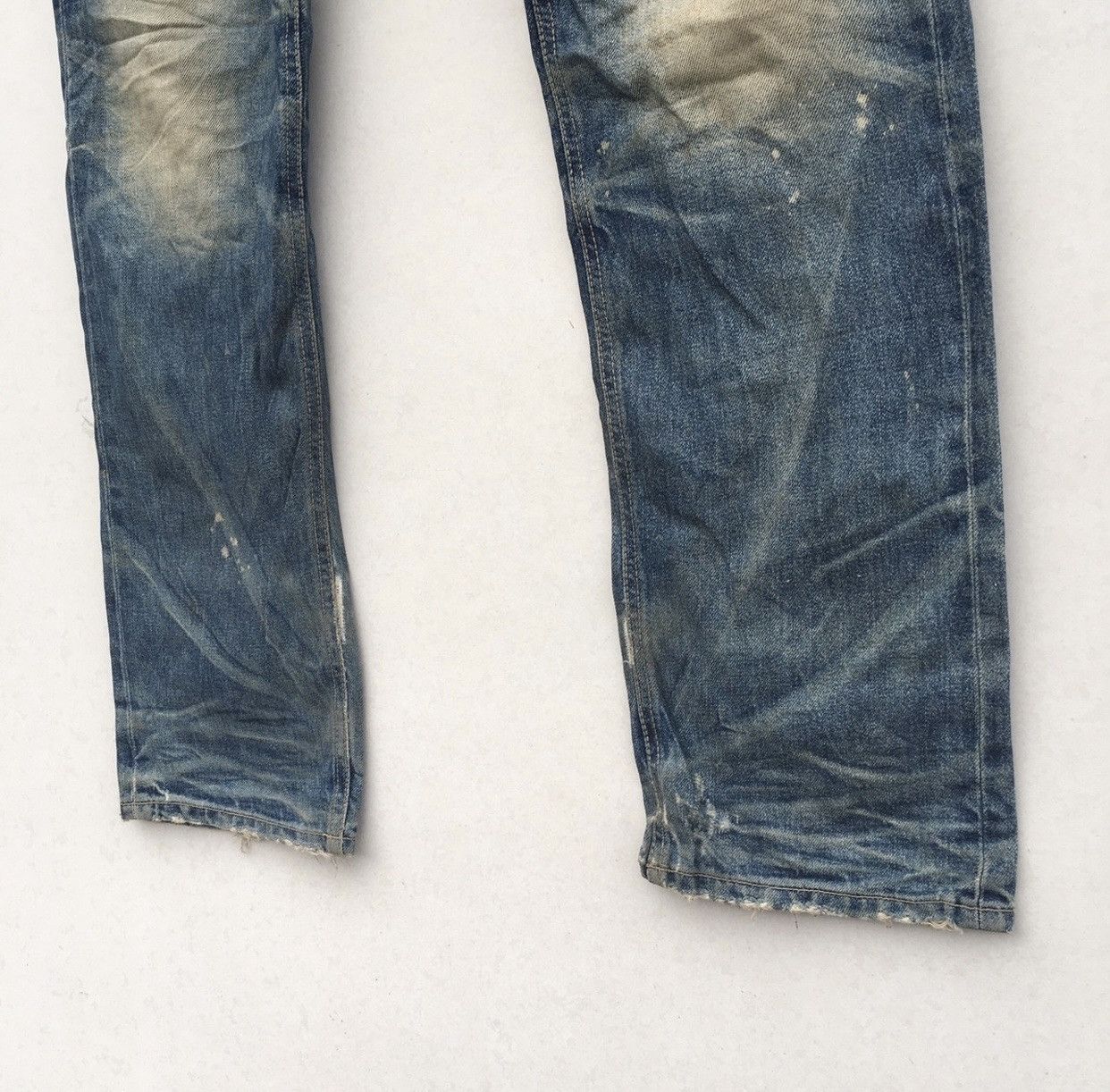 RBRSL Distressed Rubber Soul Acid Wash Denim Jeans Size US 34 / EU 50 - 8 Thumbnail