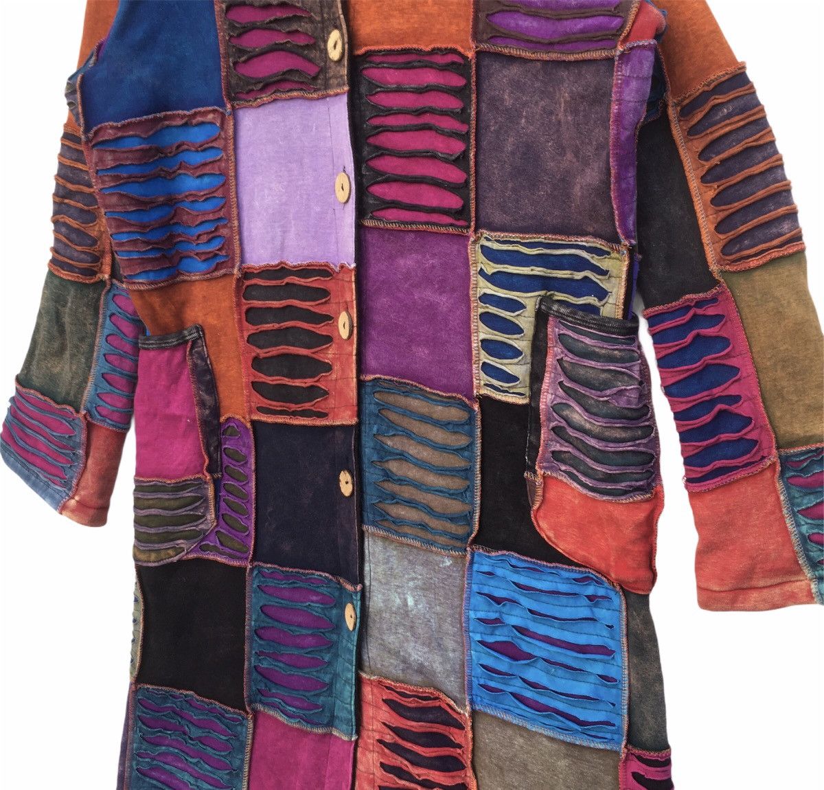 Seditionaries Holy Grail🔥Distressed Cut&Sew Patchwork Custom Long Jacket Size US XL / EU 56 / 4 - 6 Thumbnail