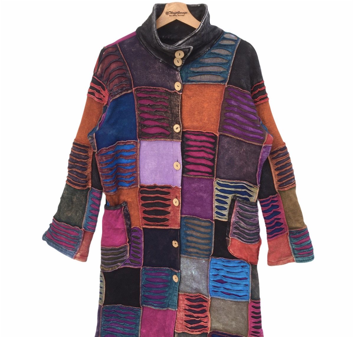 Seditionaries Holy Grail🔥Distressed Cut&Sew Patchwork Custom Long Jacket Size US XL / EU 56 / 4 - 1 Thumbnail