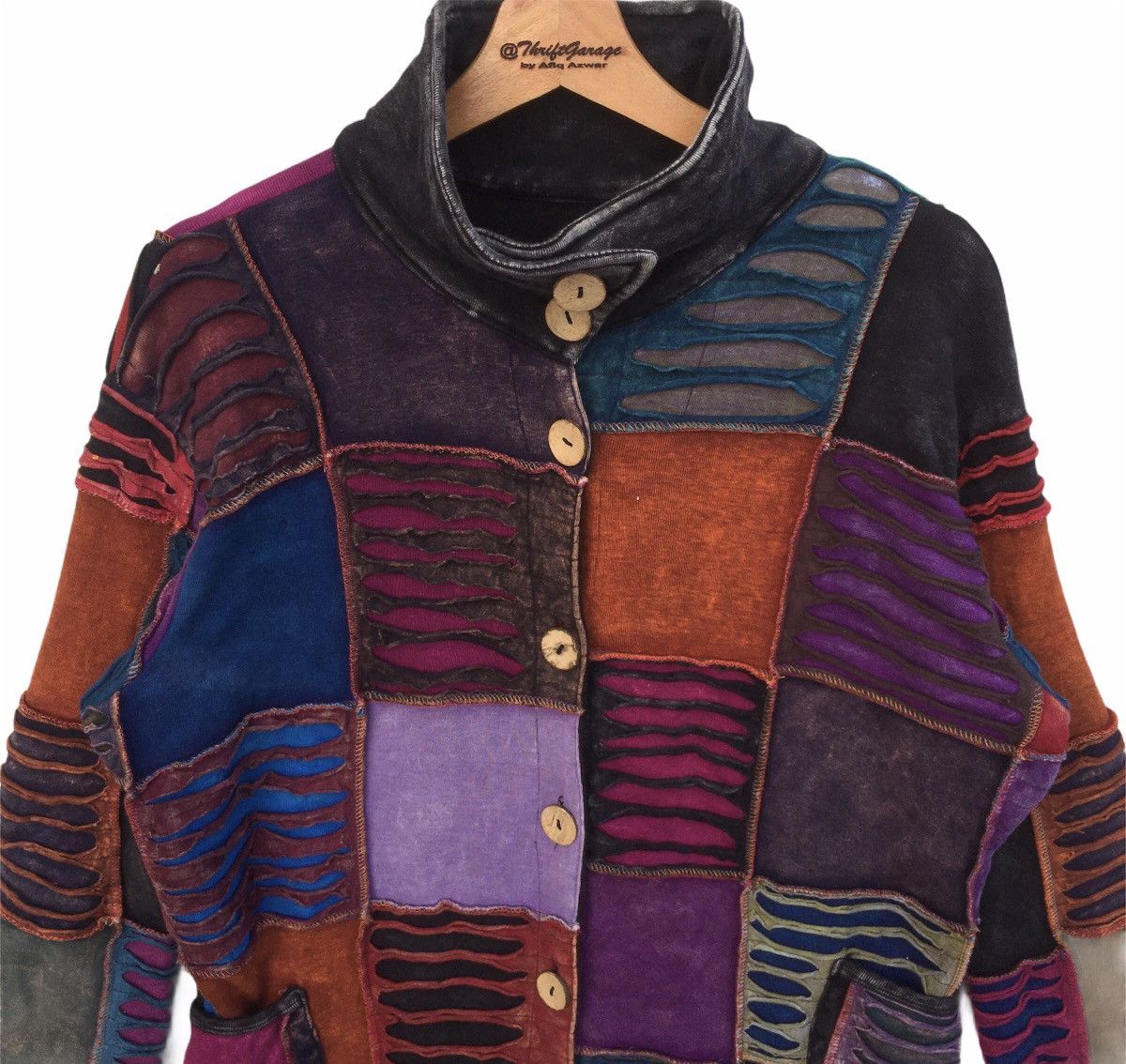 Seditionaries Holy Grail🔥Distressed Cut&Sew Patchwork Custom Long Jacket Size US XL / EU 56 / 4 - 3 Thumbnail