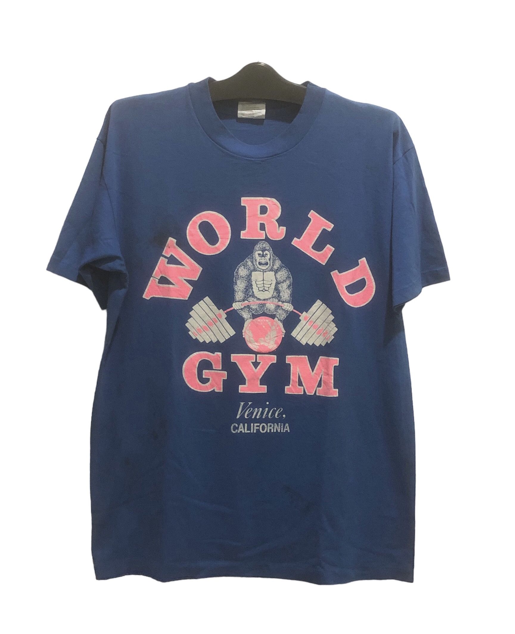 Hanes × Vintage Vintage 90s Hanes World Gym Venice California Size US L / EU 52-54 / 3 - 1 Thumbnail