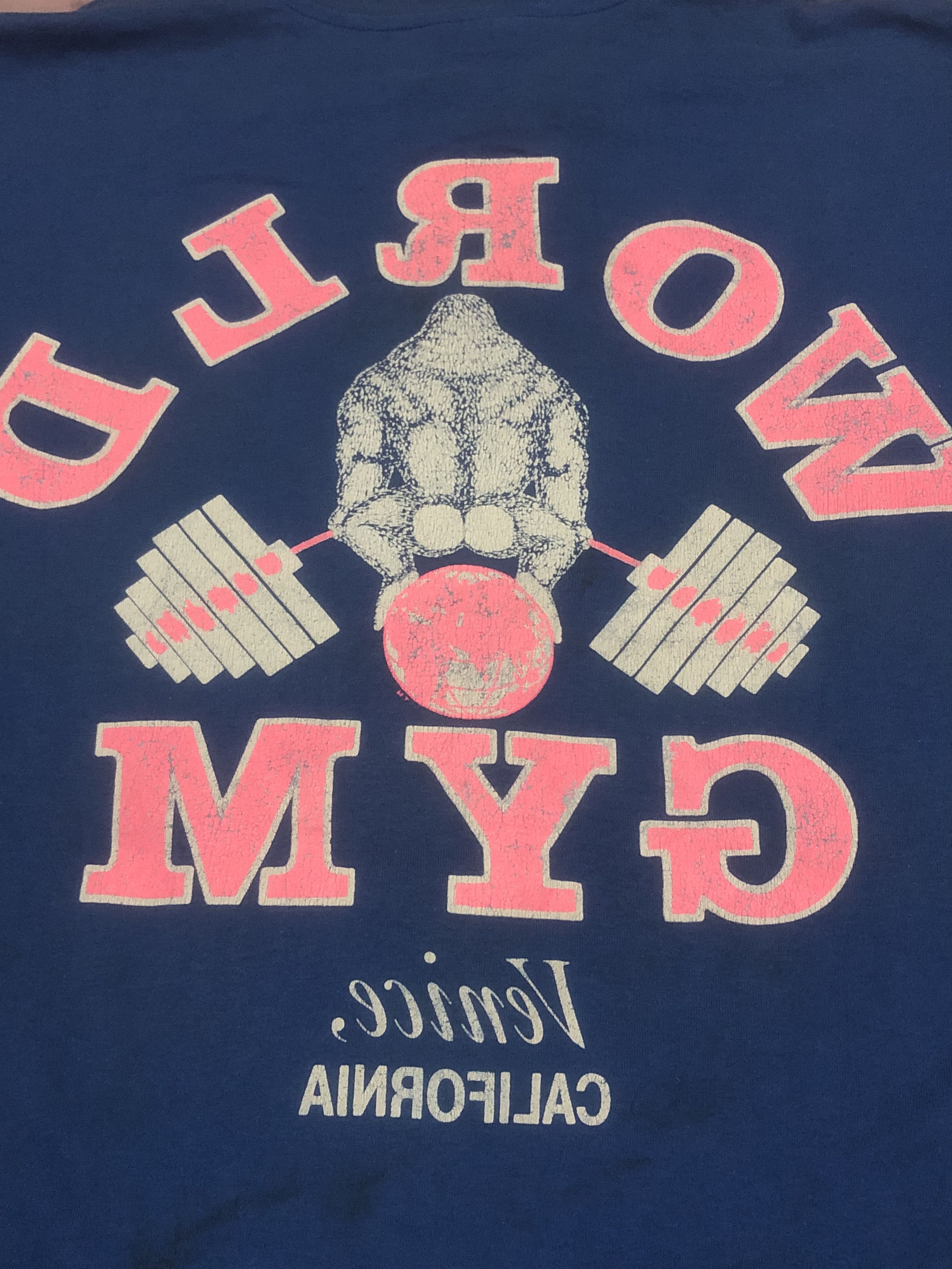 Hanes × Vintage Vintage 90s Hanes World Gym Venice California Size US L / EU 52-54 / 3 - 3 Thumbnail