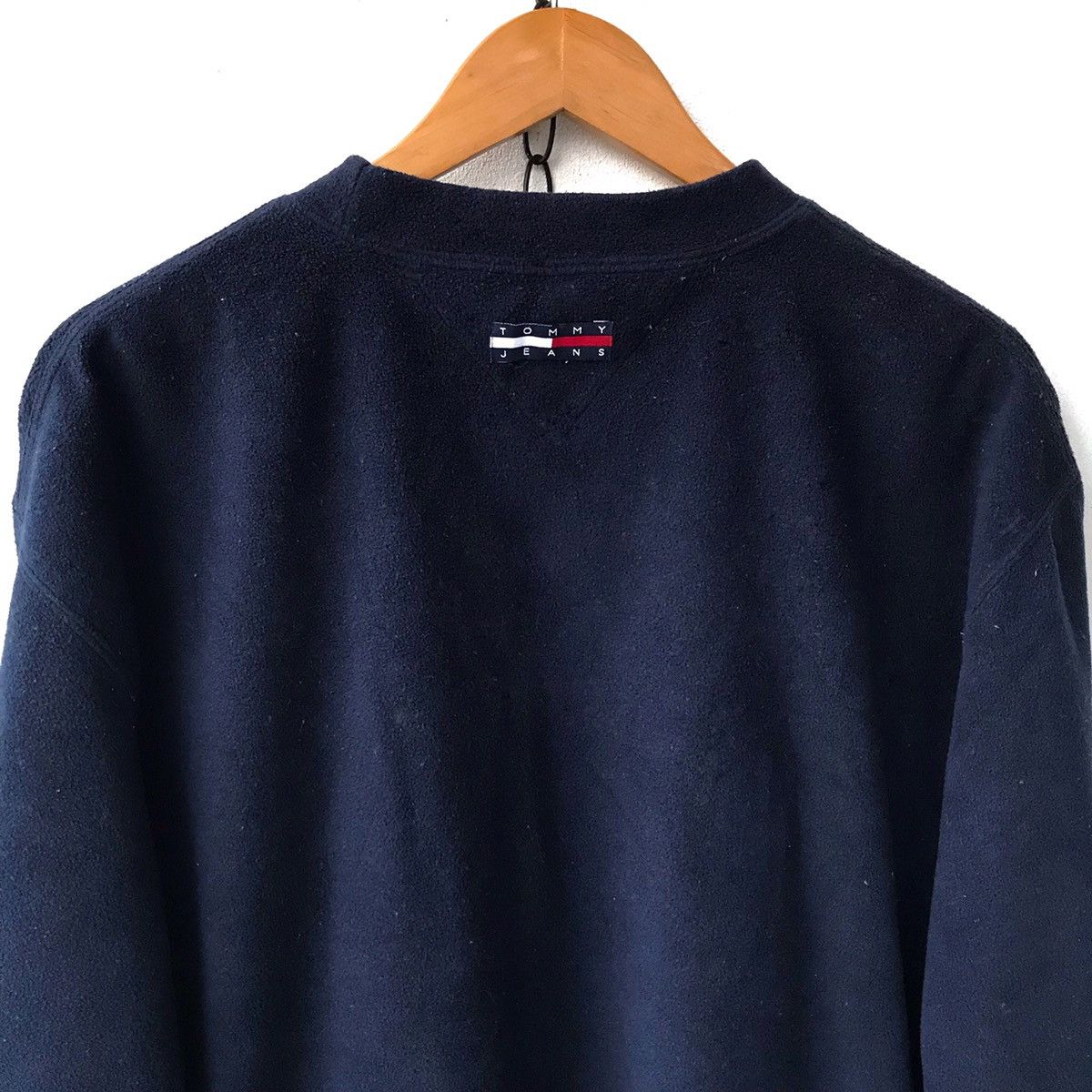 Tommy Hilfiger 90s Iconic Color Block Tommy Jeans Fleece Pullover Sweater Size US L / EU 52-54 / 3 - 7 Thumbnail