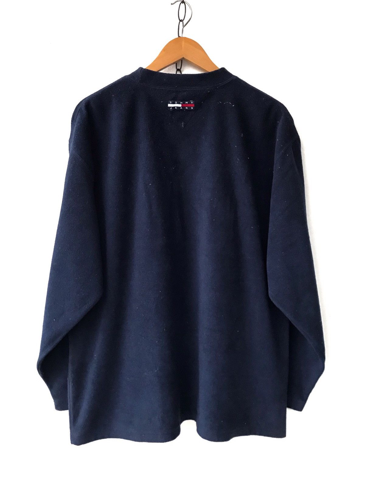 Tommy Hilfiger 90s Iconic Color Block Tommy Jeans Fleece Pullover Sweater Size US L / EU 52-54 / 3 - 6 Thumbnail