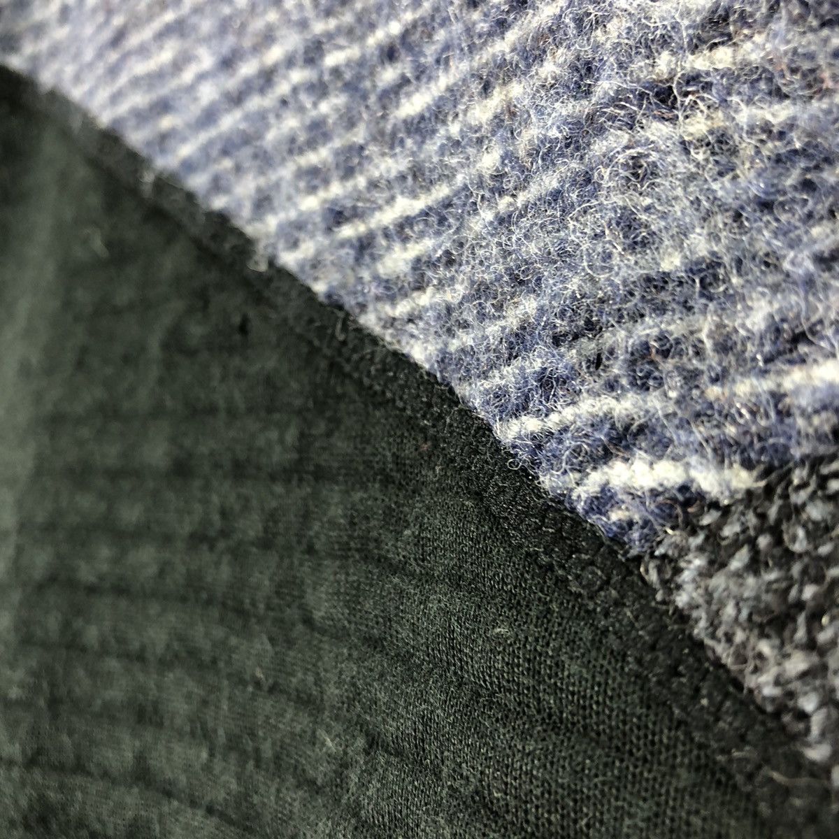 Japanese Brand Vintage 80's Wool Knit Striped Patchwork by Leighton Size US L / EU 52-54 / 3 - 11 Thumbnail