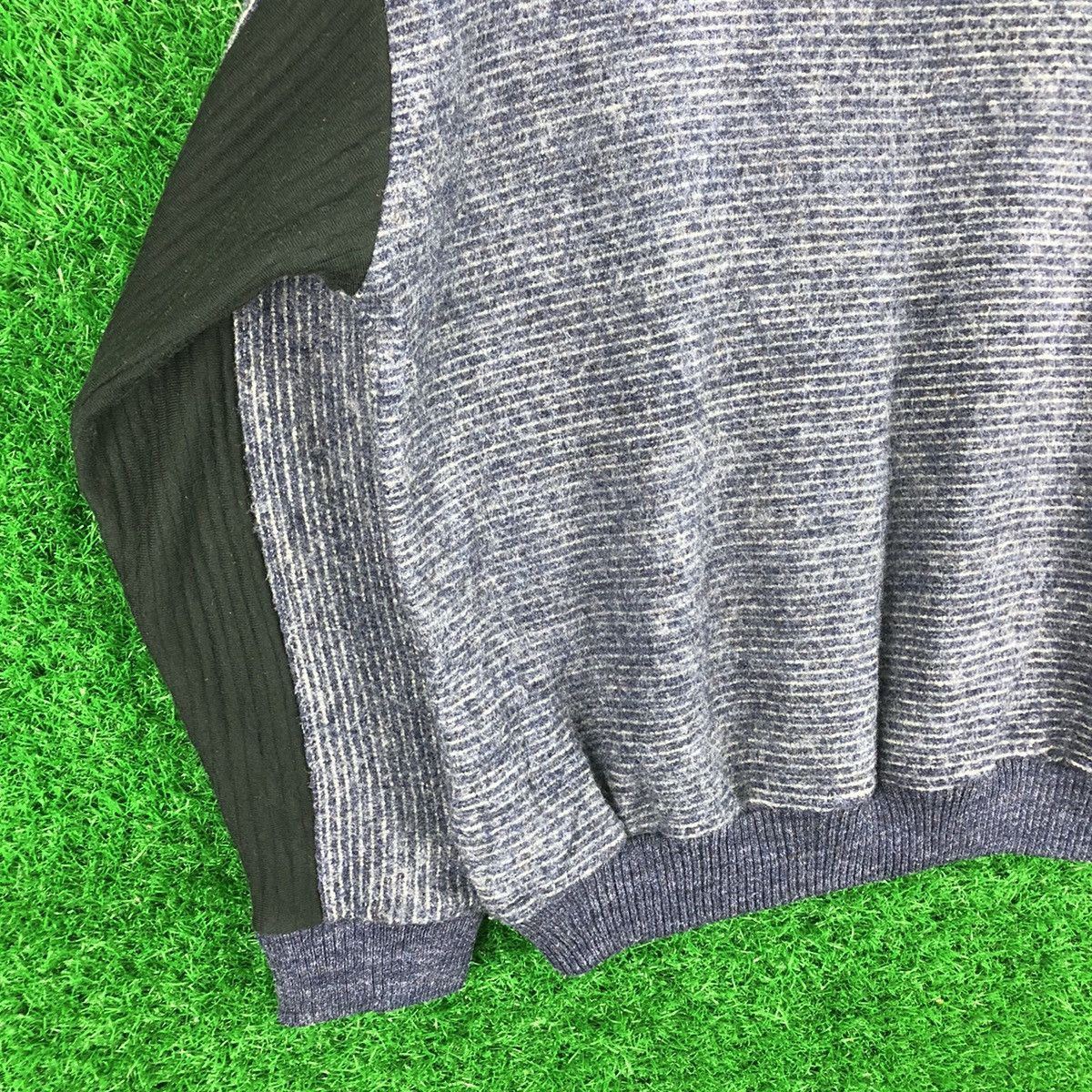 Japanese Brand Vintage 80's Wool Knit Striped Patchwork by Leighton Size US L / EU 52-54 / 3 - 6 Thumbnail