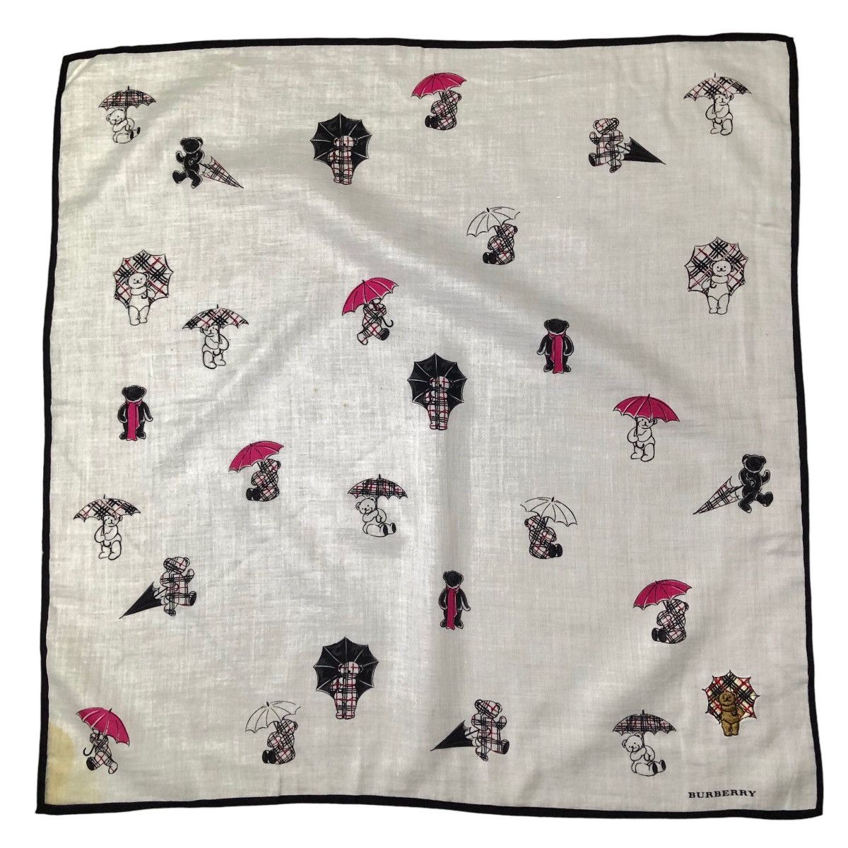 Burberry Bears Hankerchief Pocketsquare