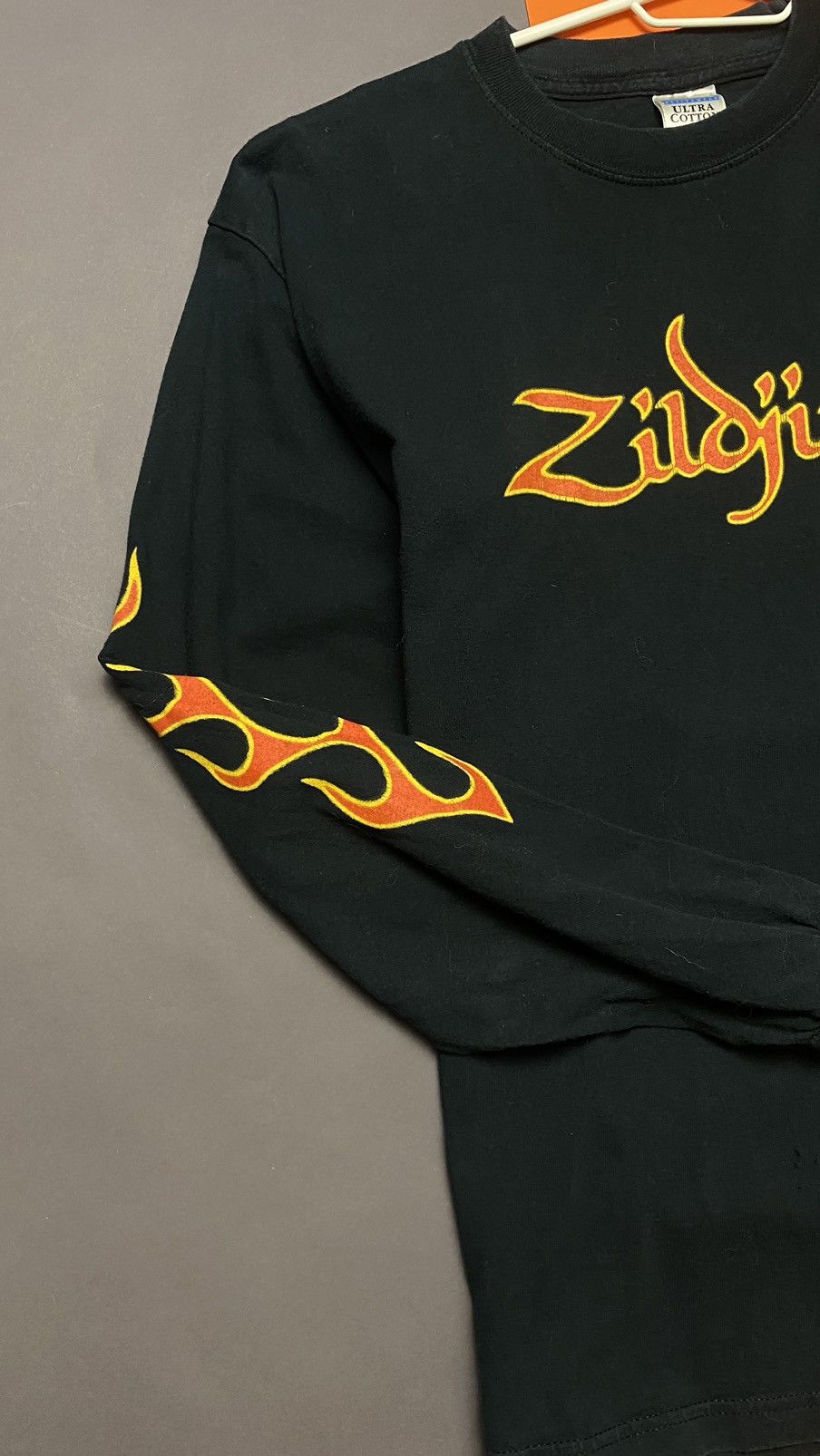 Gildan × Vintage Vintage 90s Zidjian flames long sleeve Size US L / EU 52-54 / 3 - 4 Thumbnail
