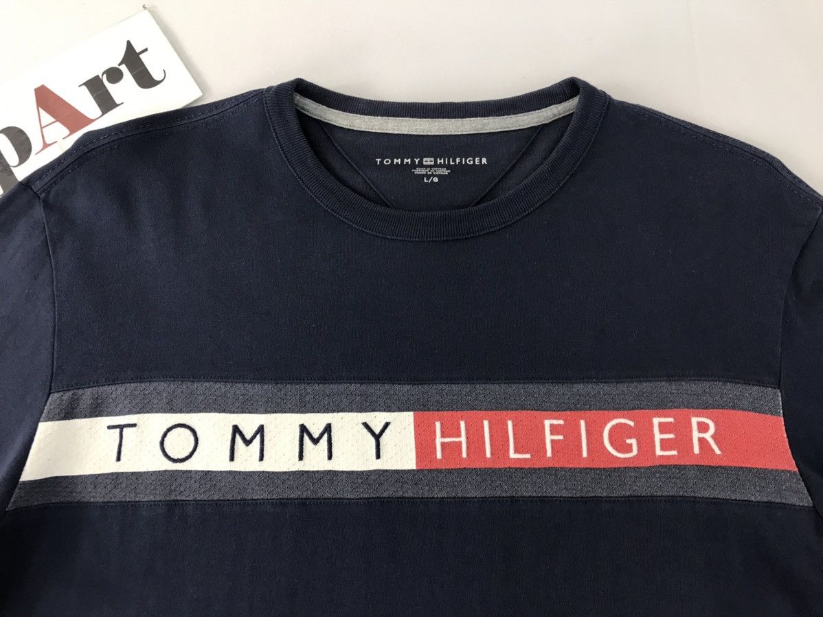Japanese Brand × Tommy Hilfiger Tommy Hilfiger Big Logo Long Sleeve T-Shirt Size US L / EU 52-54 / 3 - 4 Thumbnail