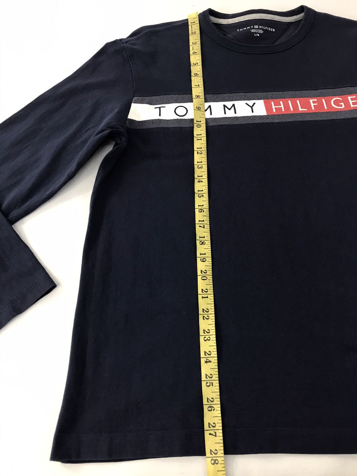 Japanese Brand × Tommy Hilfiger Tommy Hilfiger Big Logo Long Sleeve T-Shirt Size US L / EU 52-54 / 3 - 13 Thumbnail
