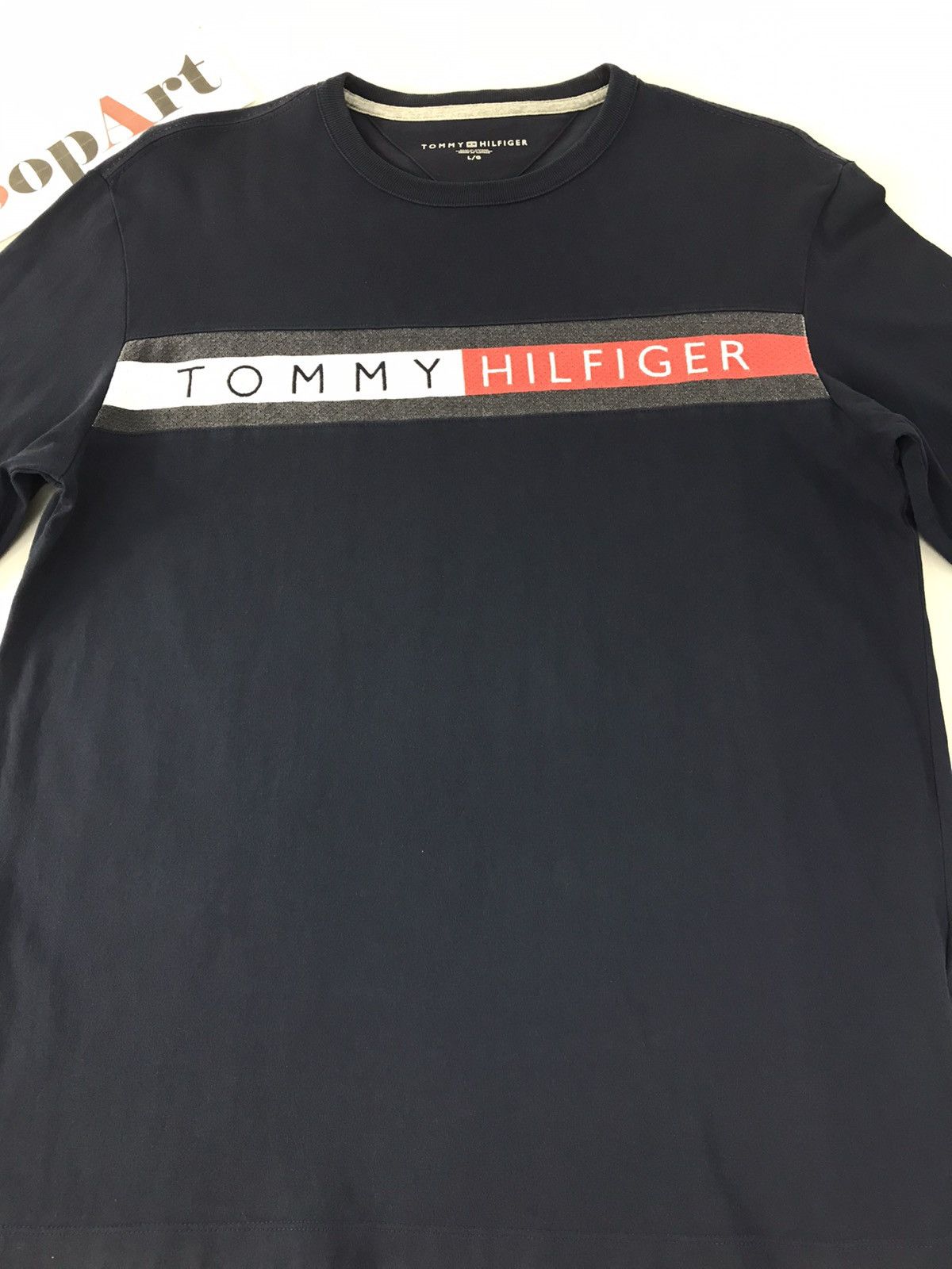Japanese Brand × Tommy Hilfiger Tommy Hilfiger Big Logo Long Sleeve T-Shirt Size US L / EU 52-54 / 3 - 3 Thumbnail