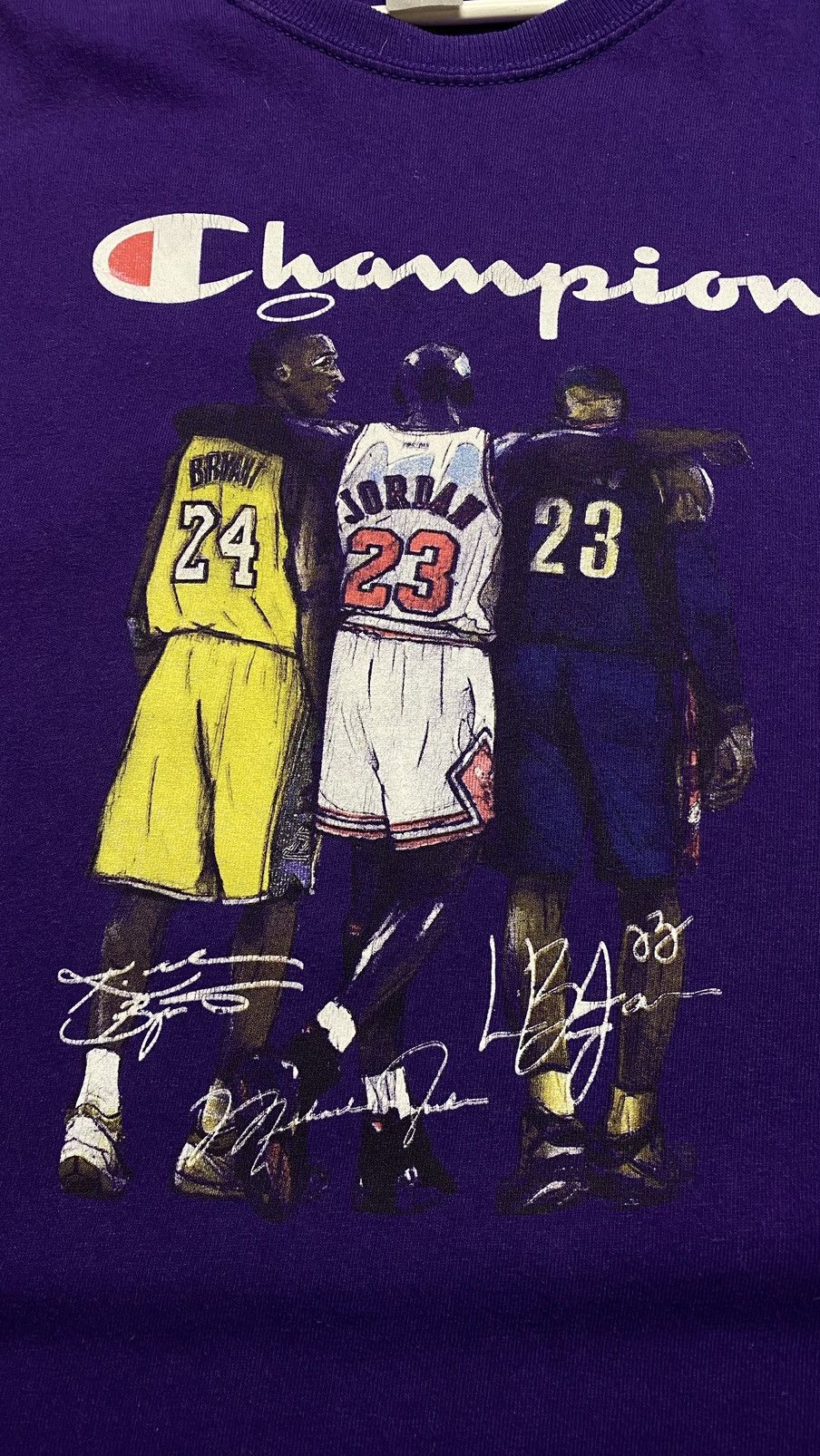 Champion Michael Jordan | Kobe Bryant | Lebron James legends NBA tee Size US M / EU 48-50 / 2 - 4 Thumbnail