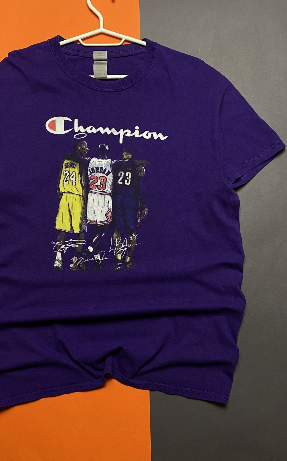 Champion Michael Jordan | Kobe Bryant | Lebron James legends NBA tee Size US M / EU 48-50 / 2 - 2 Thumbnail
