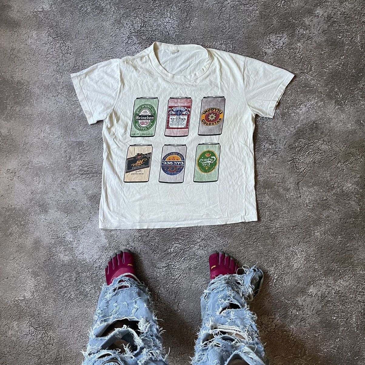 Vintage Vintage 90s Graphic Tee Beer Funny Print Streetwear Skate L Size US L / EU 52-54 / 3 - 1 Thumbnail
