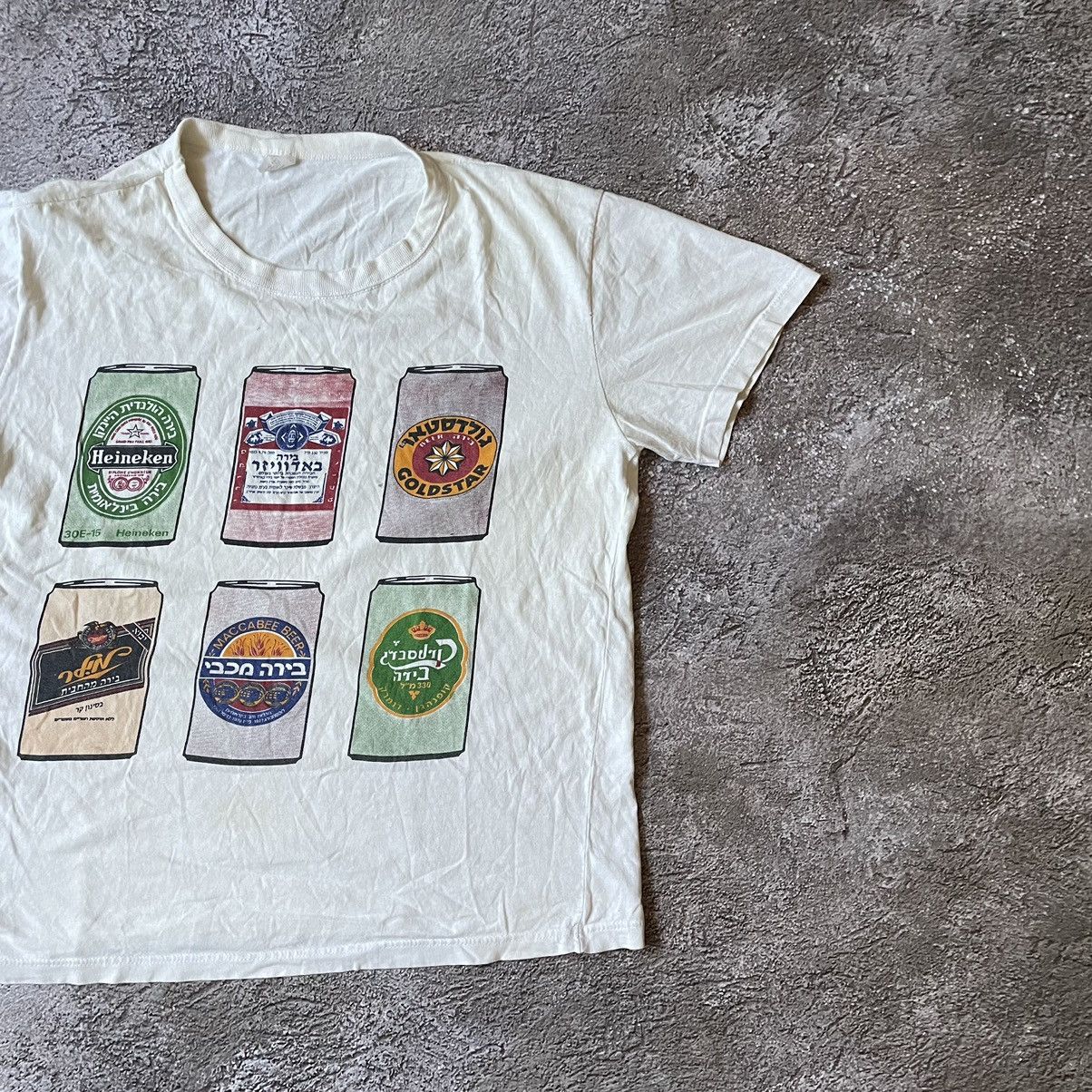 Vintage Vintage 90s Graphic Tee Beer Funny Print Streetwear Skate L Size US L / EU 52-54 / 3 - 3 Thumbnail