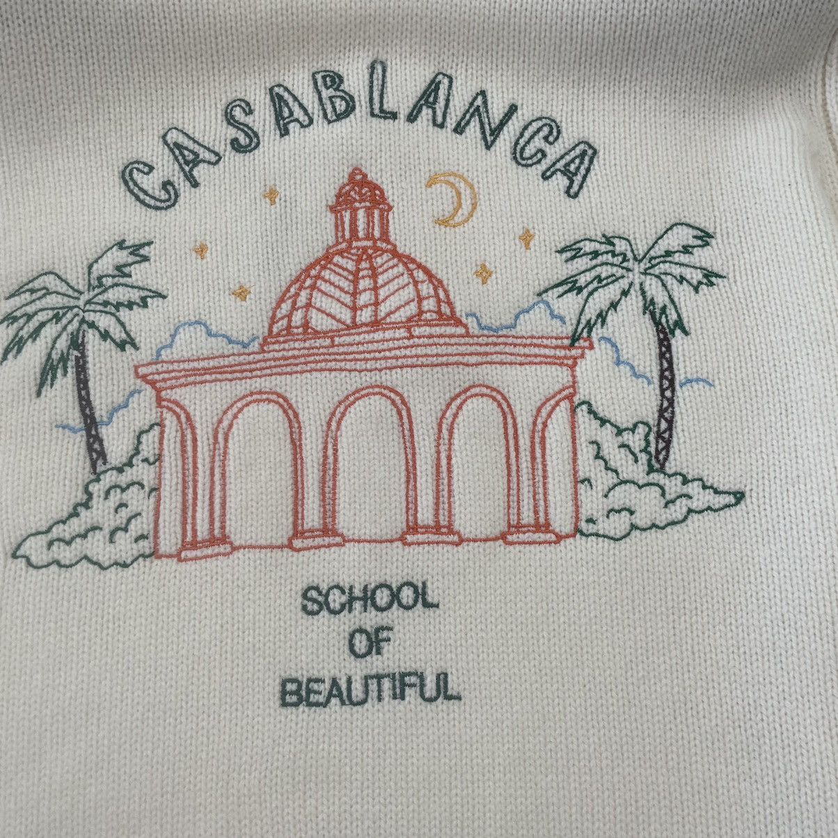 Casablanca Casablanca Embroidered Knit Sweater Size L Size US L / EU 52-54 / 3 - 2 Thumbnail