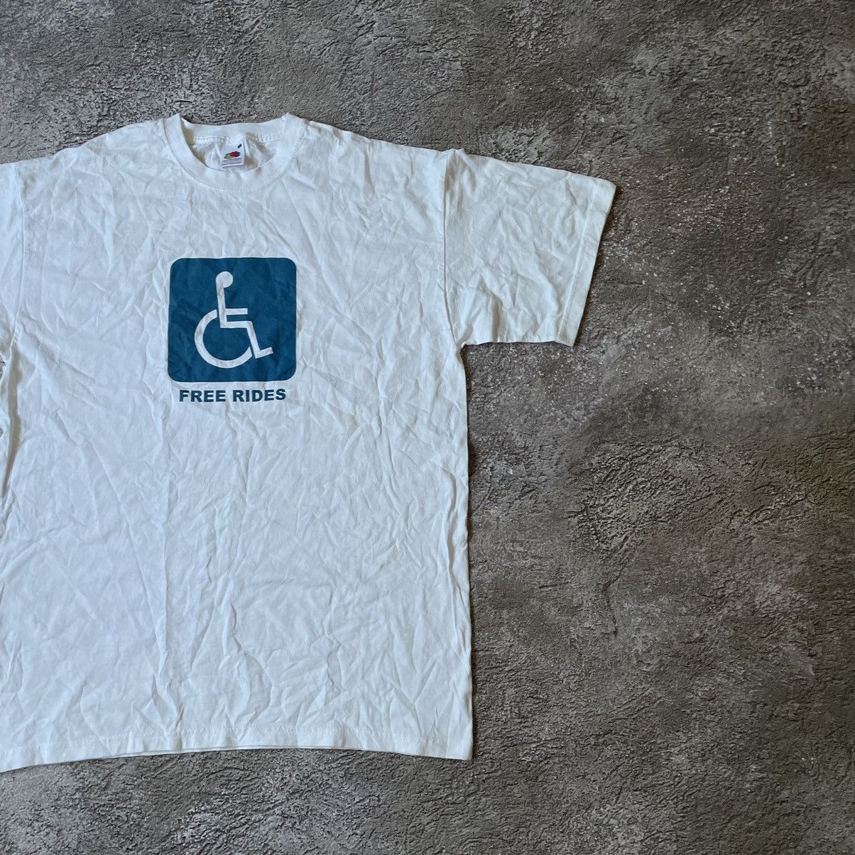 Vintage Vintage Y2K Disabled Graphic Tee Sun Faded Skate Streetwear Size US L / EU 52-54 / 3 - 3 Thumbnail