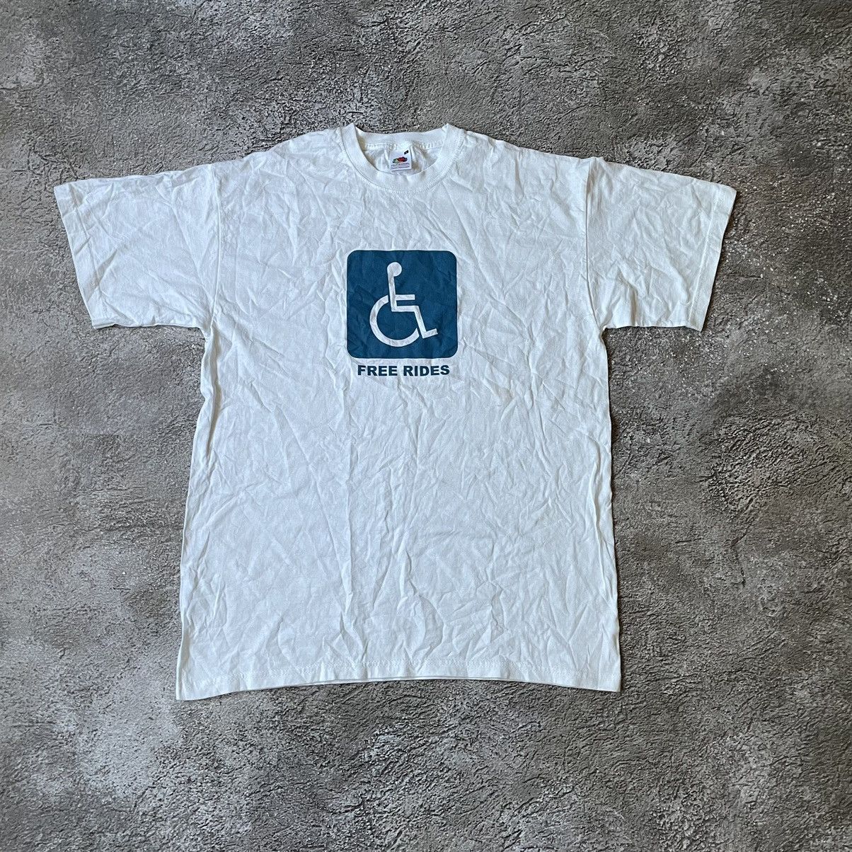 Vintage Vintage Y2K Disabled Graphic Tee Sun Faded Skate Streetwear Size US L / EU 52-54 / 3 - 2 Thumbnail