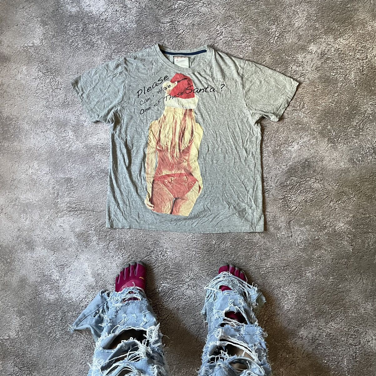 Vintage Vintage Y2K Sun Faded Graphic Tee Oversized Humor Cream M Size US M / EU 48-50 / 2 - 1 Thumbnail