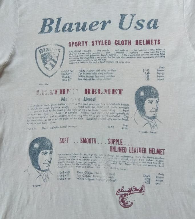 Other BLAUER graphic print helmet t shirt tee Size US L / EU 52-54 / 3 - 2 Thumbnail