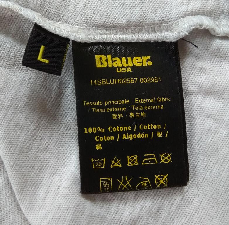 Other BLAUER graphic print helmet t shirt tee Size US L / EU 52-54 / 3 - 5 Thumbnail
