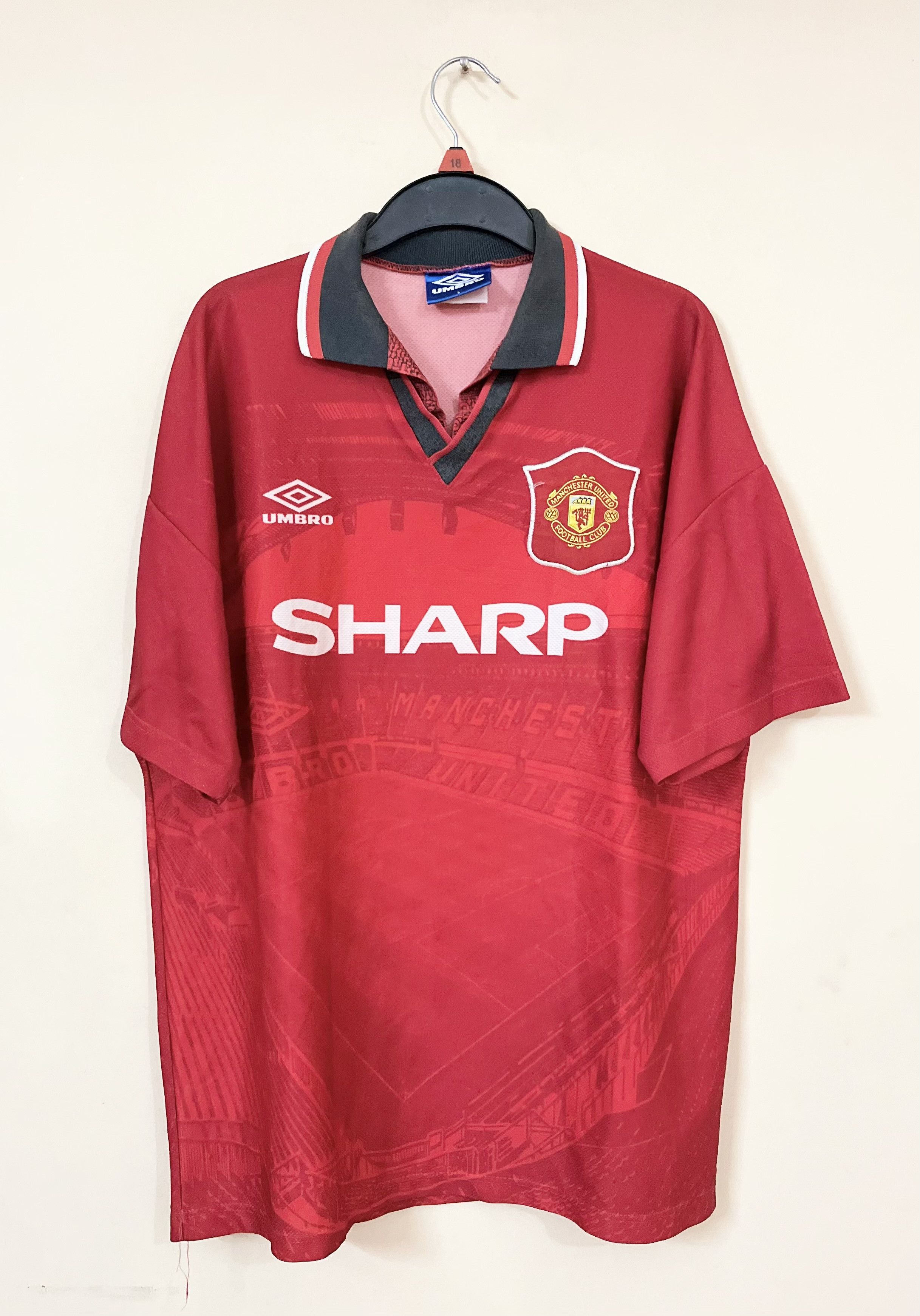 Maillot Manchester United 1994/1995 – Umbro, Training, XL, Rare, Football