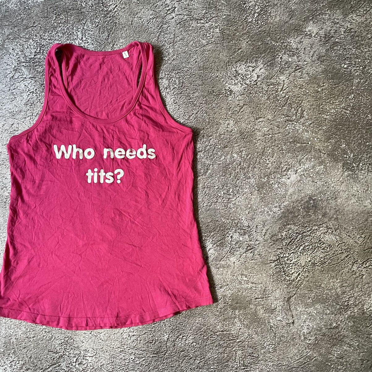 Vintage Vintage Y2K Graphic Tee Funny Slogan Faded Pink Tank Top M Size US M / EU 48-50 / 2 - 3 Thumbnail