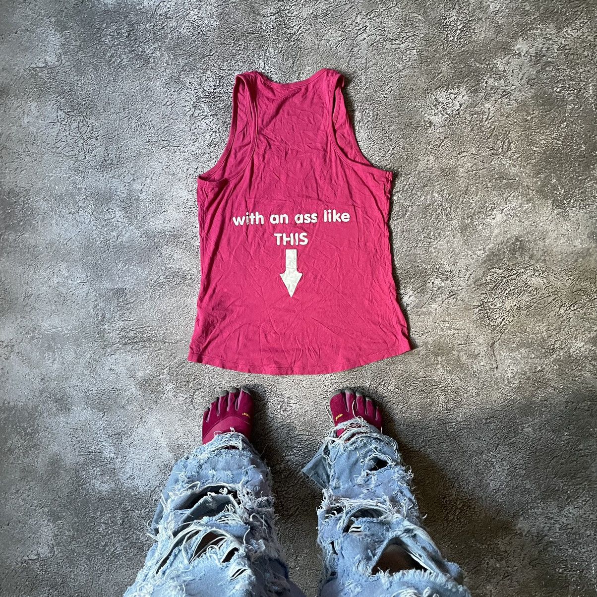 Vintage Vintage Y2K Graphic Tee Funny Slogan Faded Pink Tank Top M Size US M / EU 48-50 / 2 - 6 Thumbnail