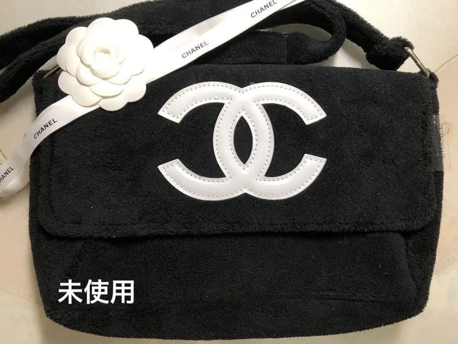 Chanel Chanel Precision Shoulder Bag in Black with White CC Logo