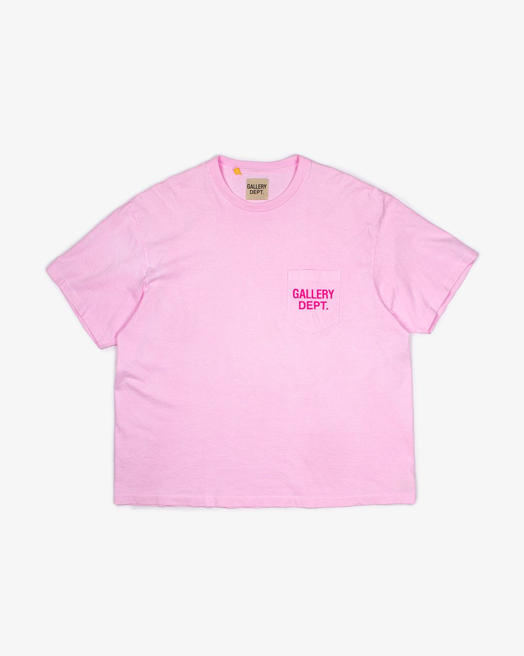 Gallery Dept. GALLERY DEPT. PINK CLASSIC LOGO POCKET TEE Size US XL / EU 56 / 4 - 1 Thumbnail