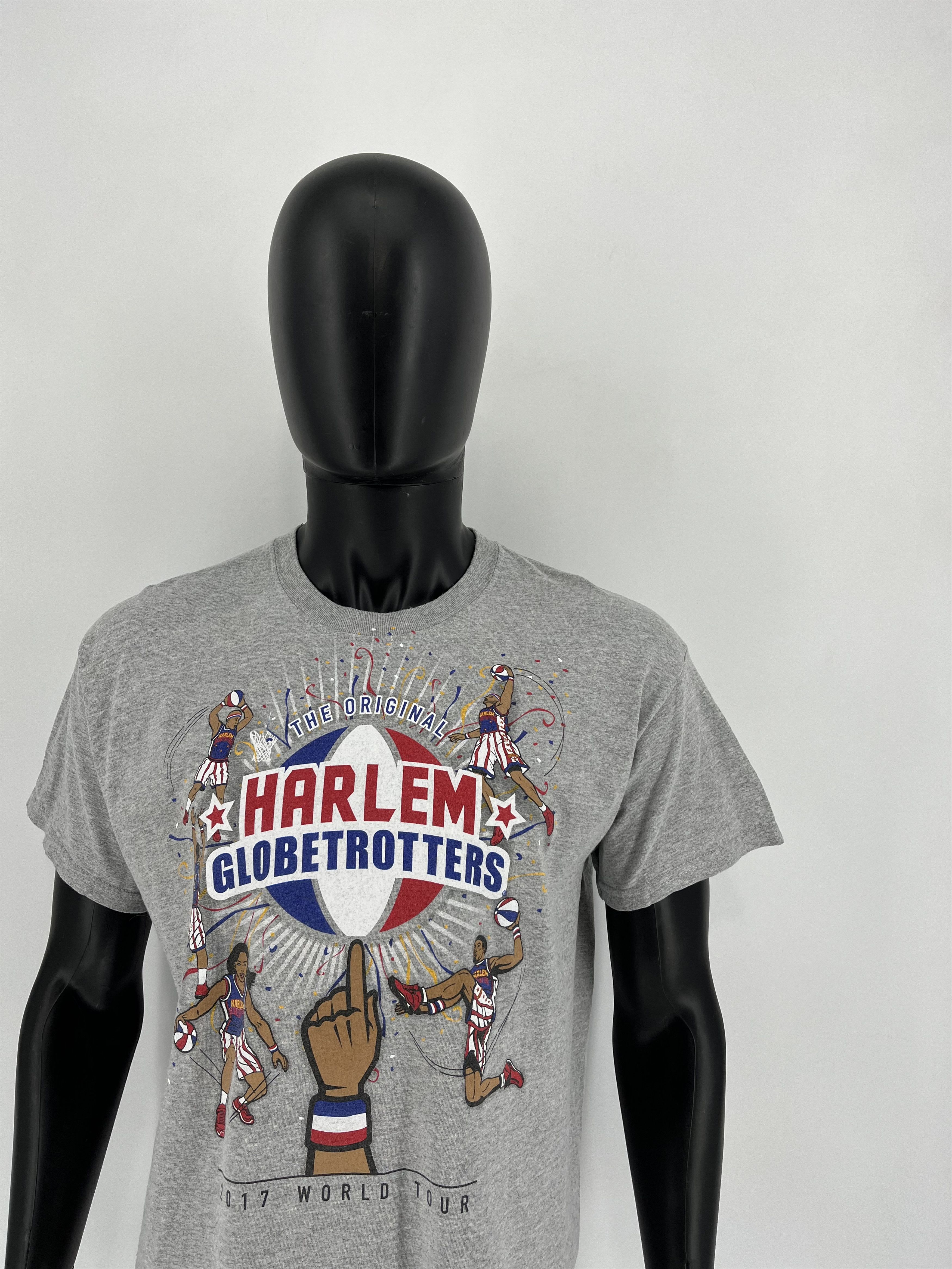 Harlem Globetrotters × NBA × Vintage Harlem Globetrotters 2017 World Tour T-Shirt Size L Size US L / EU 52-54 / 3 - 4 Thumbnail