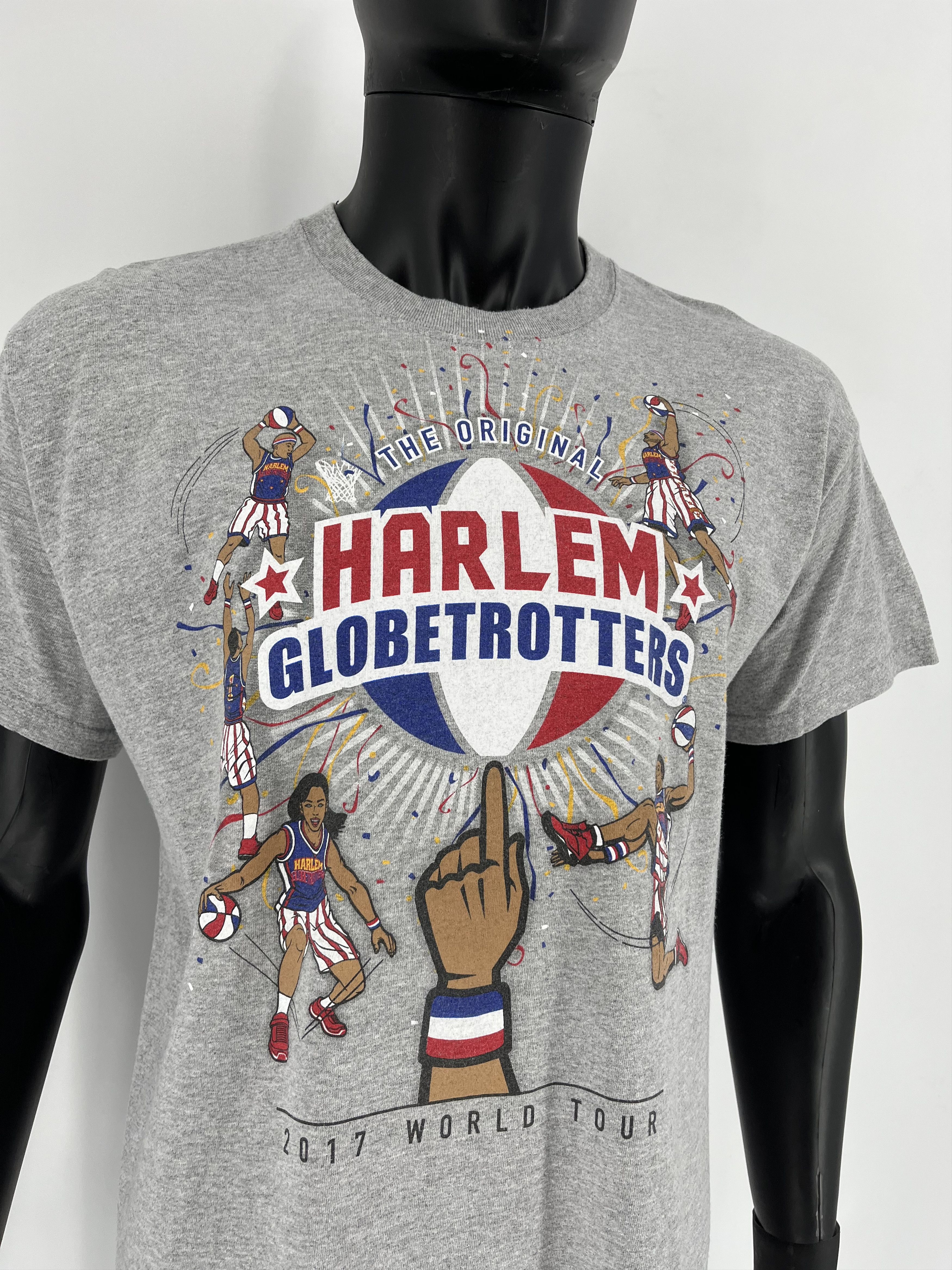 Harlem Globetrotters × NBA × Vintage Harlem Globetrotters 2017 World Tour T-Shirt Size L Size US L / EU 52-54 / 3 - 5 Thumbnail