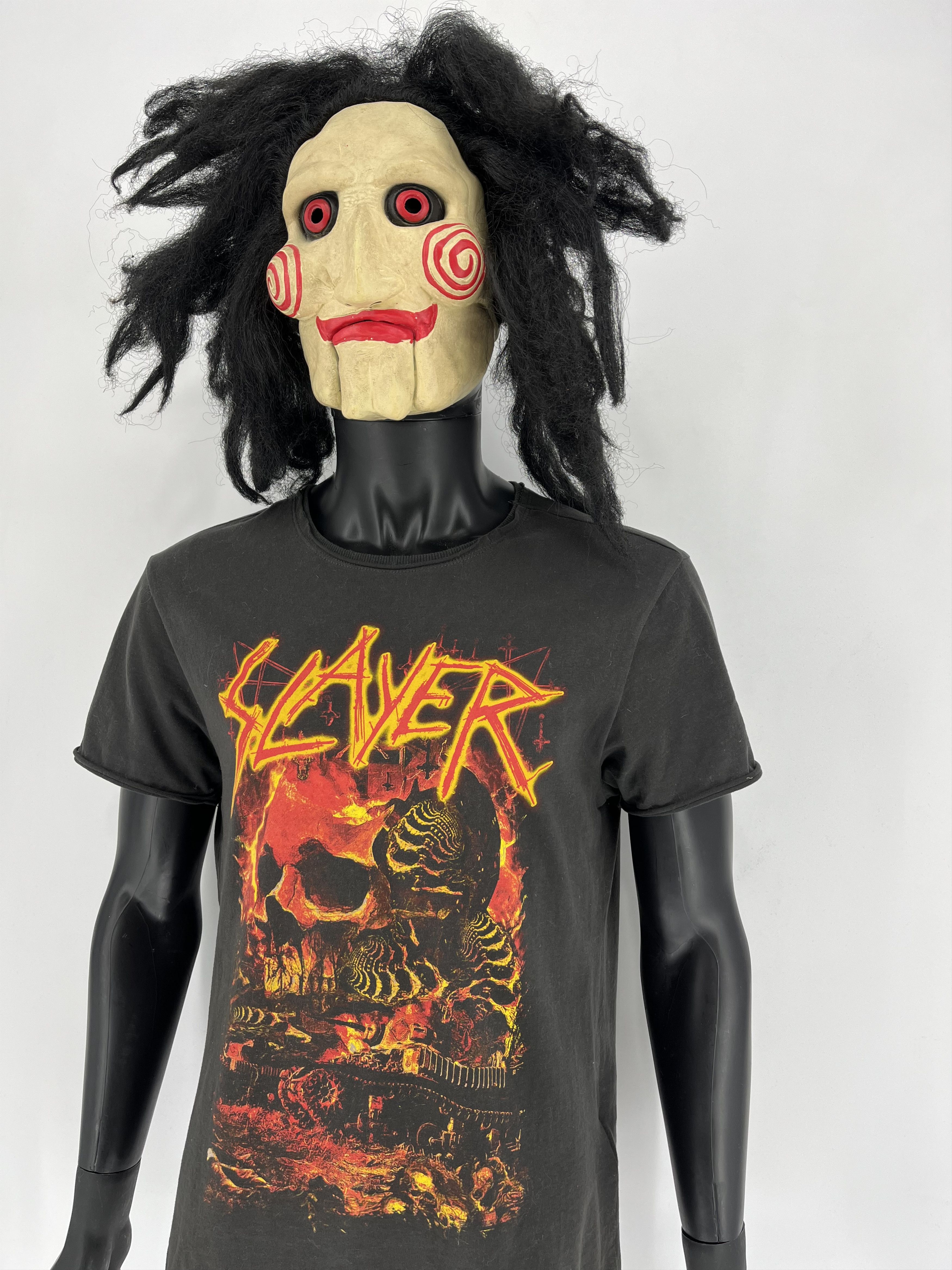 Band Tees Vintage Y2K Thrashed SLAYER Rock Shirt Black S Size US M / EU 48-50 / 2 - 4 Thumbnail