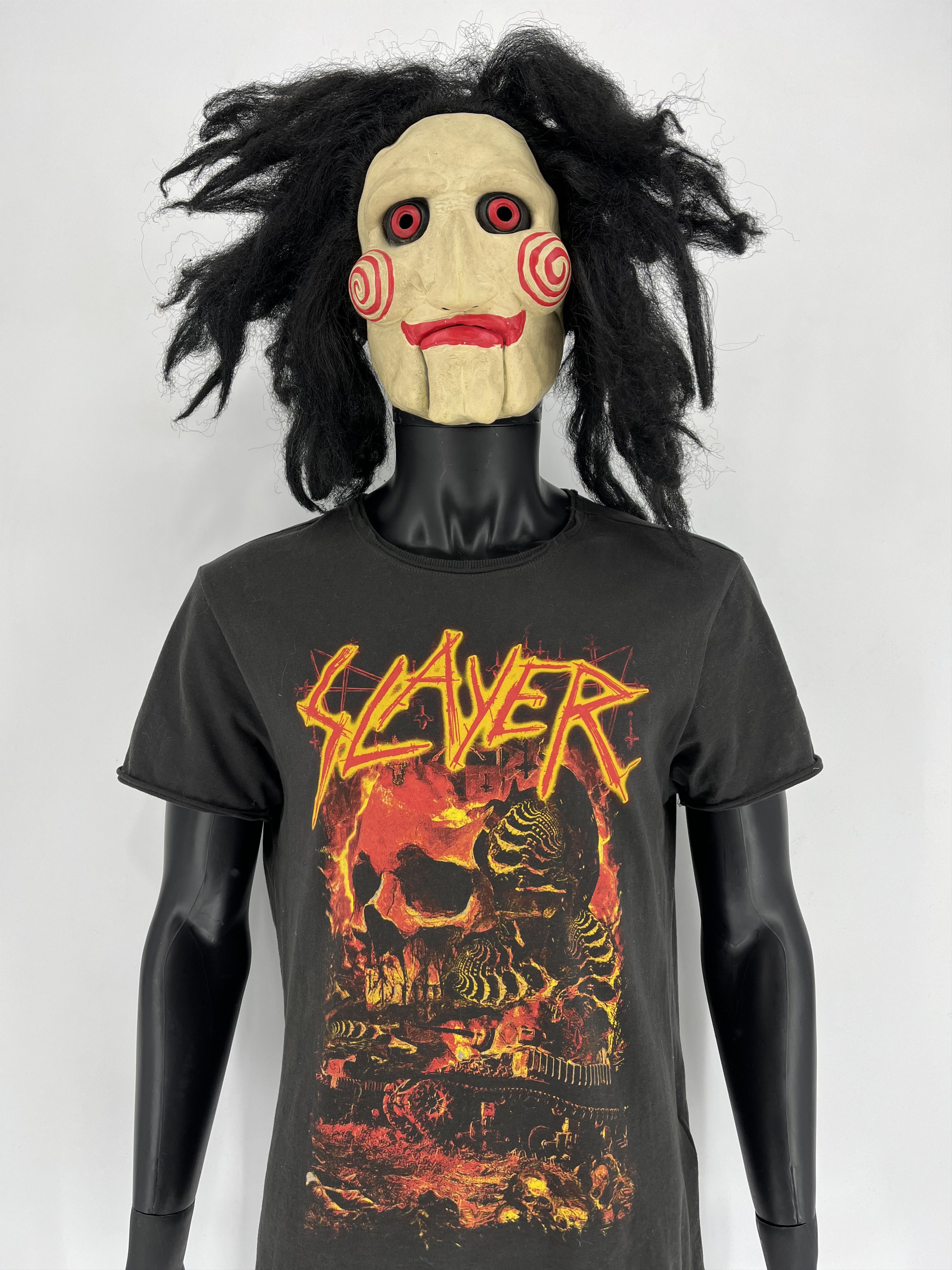 Band Tees Vintage Y2K Thrashed SLAYER Rock Shirt Black S Size US M / EU 48-50 / 2 - 1 Thumbnail