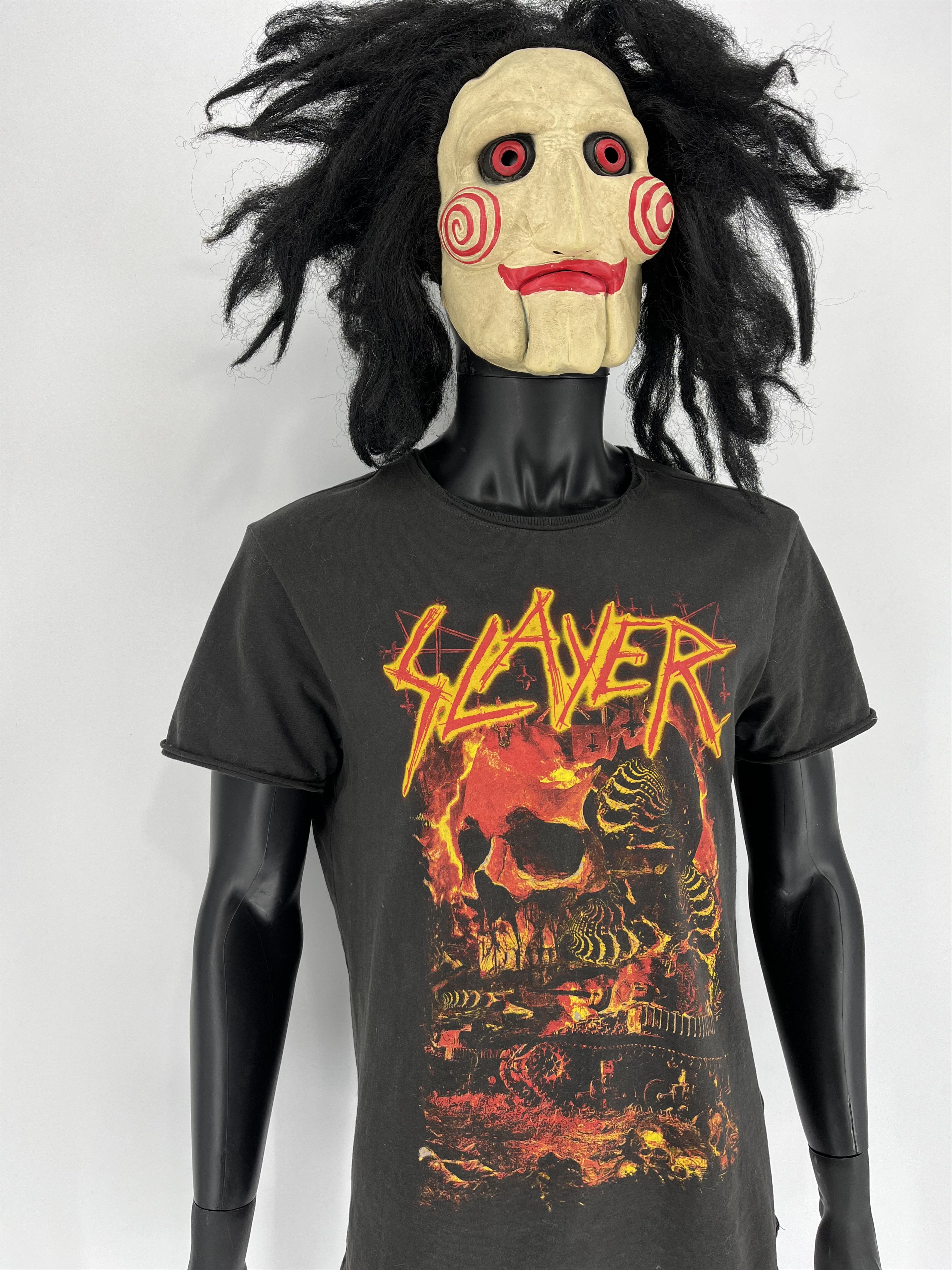 Band Tees Vintage Y2K Thrashed SLAYER Rock Shirt Black S Size US M / EU 48-50 / 2 - 3 Thumbnail