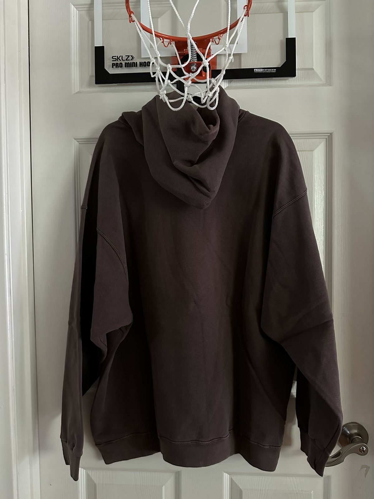 Nike Vintage 90s Nike Chocolate Brown Tonal Hoodie Size US XL / EU 56 / 4 - 4 Thumbnail