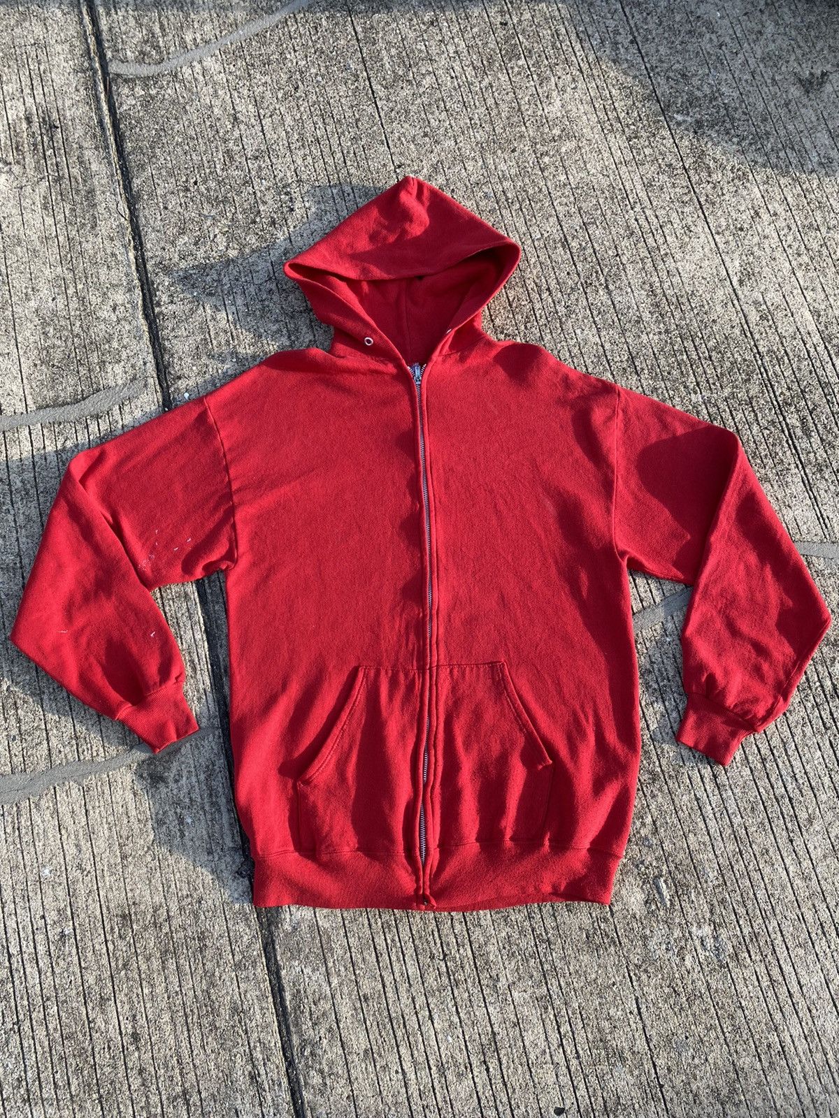 Jerzees Vintage 90s JERZEES Hoodie Red ( Tag XL ) Size US M / EU 48-50 / 2 - 1 Thumbnail
