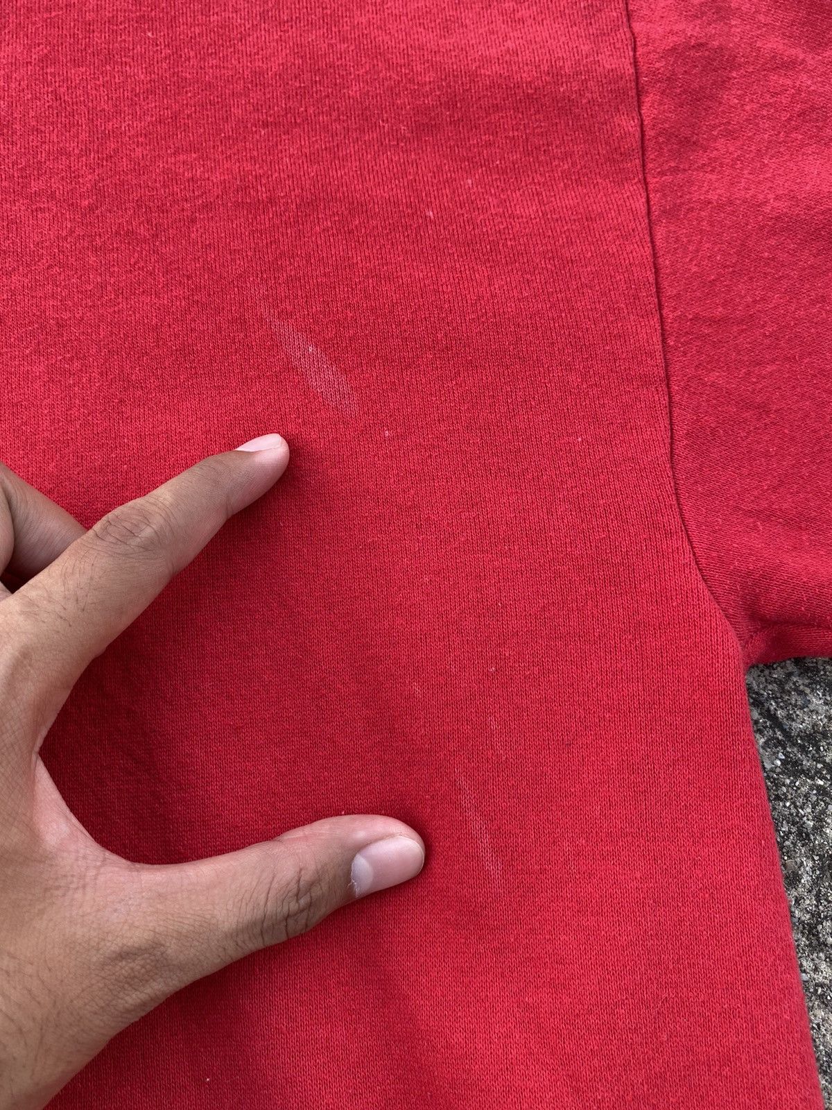 Jerzees Vintage 90s JERZEES Hoodie Red ( Tag XL ) Size US M / EU 48-50 / 2 - 10 Thumbnail