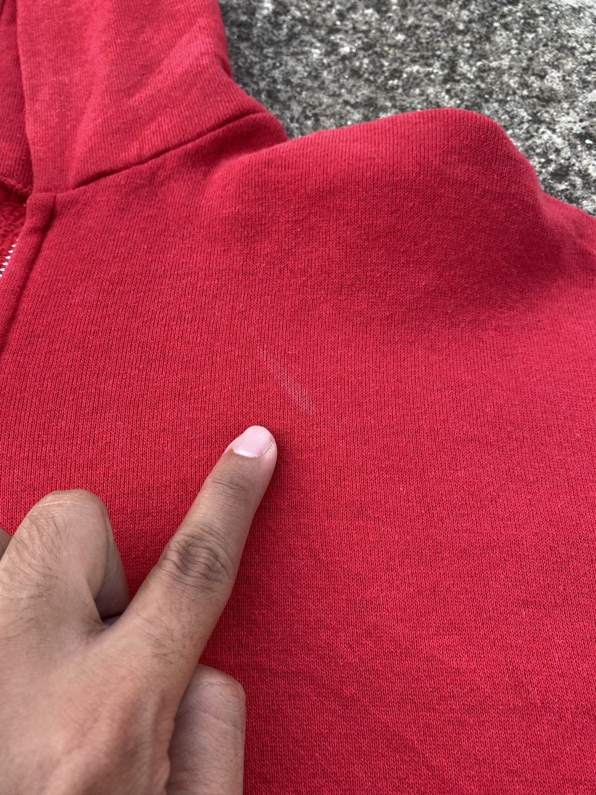 Jerzees Vintage 90s JERZEES Hoodie Red ( Tag XL ) Size US M / EU 48-50 / 2 - 9 Thumbnail