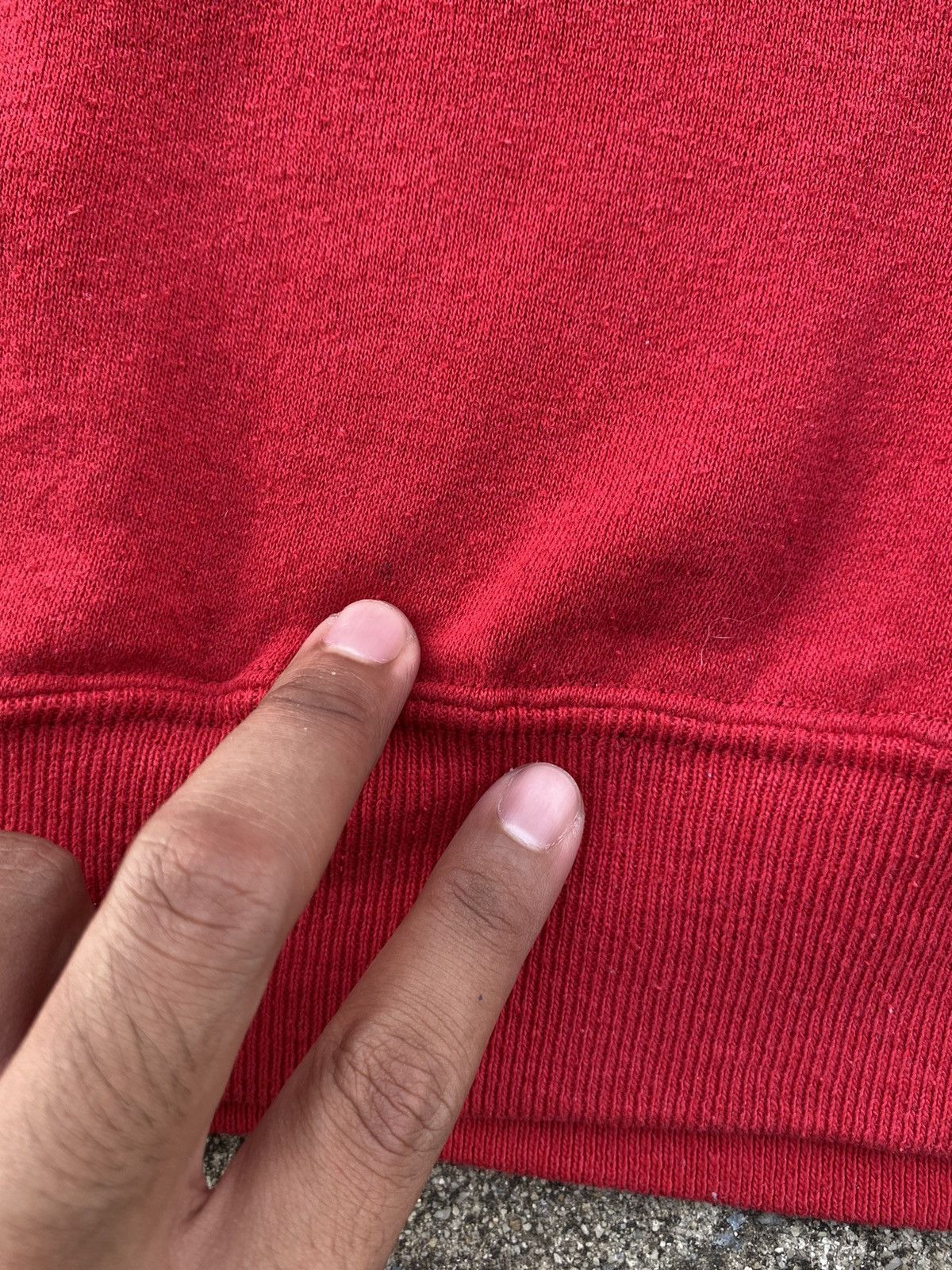 Jerzees Vintage 90s JERZEES Hoodie Red ( Tag XL ) Size US M / EU 48-50 / 2 - 18 Thumbnail