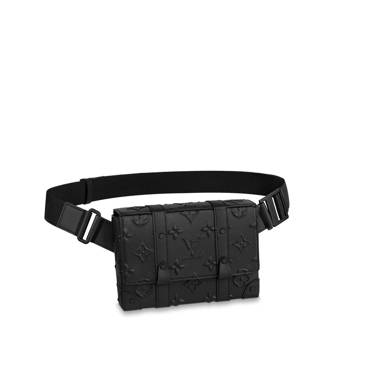 Louis Vuitton Trunk Slingbag Monogram Seal Black in Cowhide Leather with  Black-tone - US