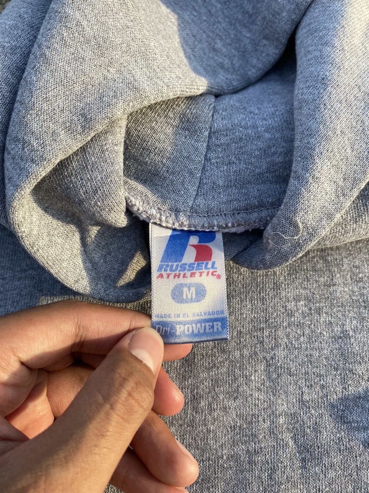 Vintage VTG Russell Athletic Hoodie Grey Size US M / EU 48-50 / 2 - 4 Thumbnail