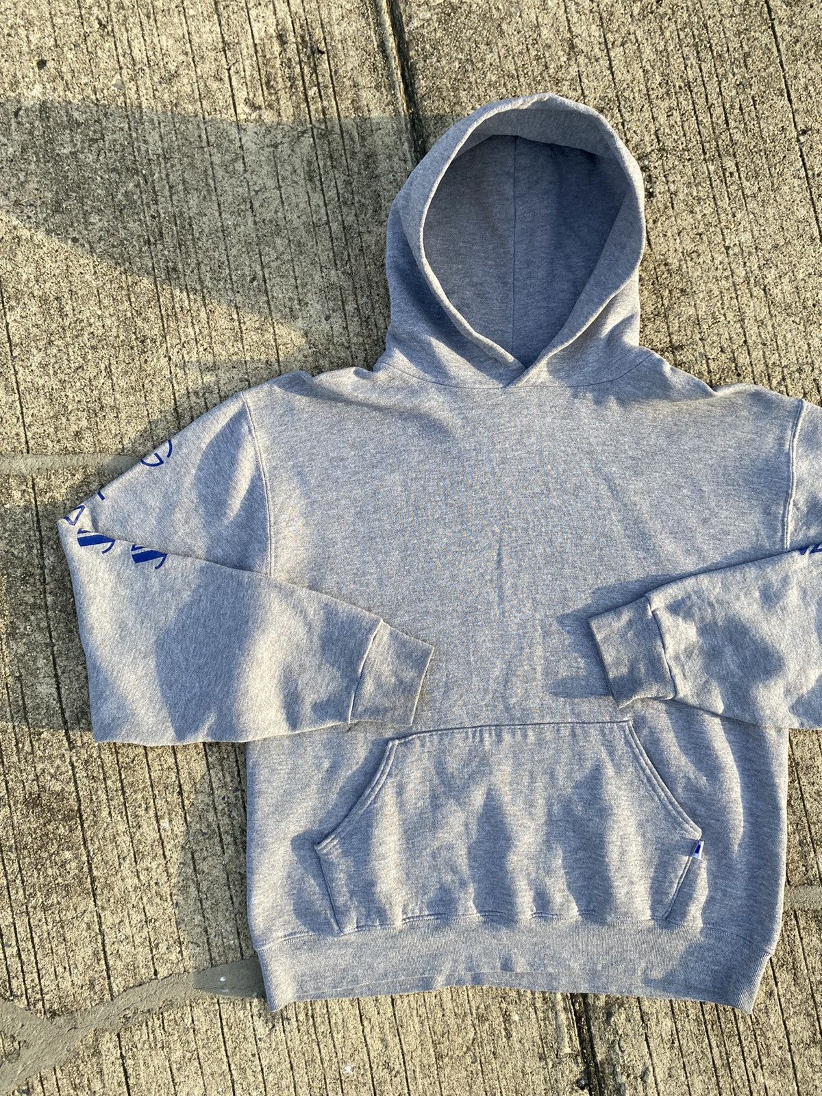 Vintage VTG Russell Athletic Hoodie Grey Size US M / EU 48-50 / 2 - 2 Thumbnail